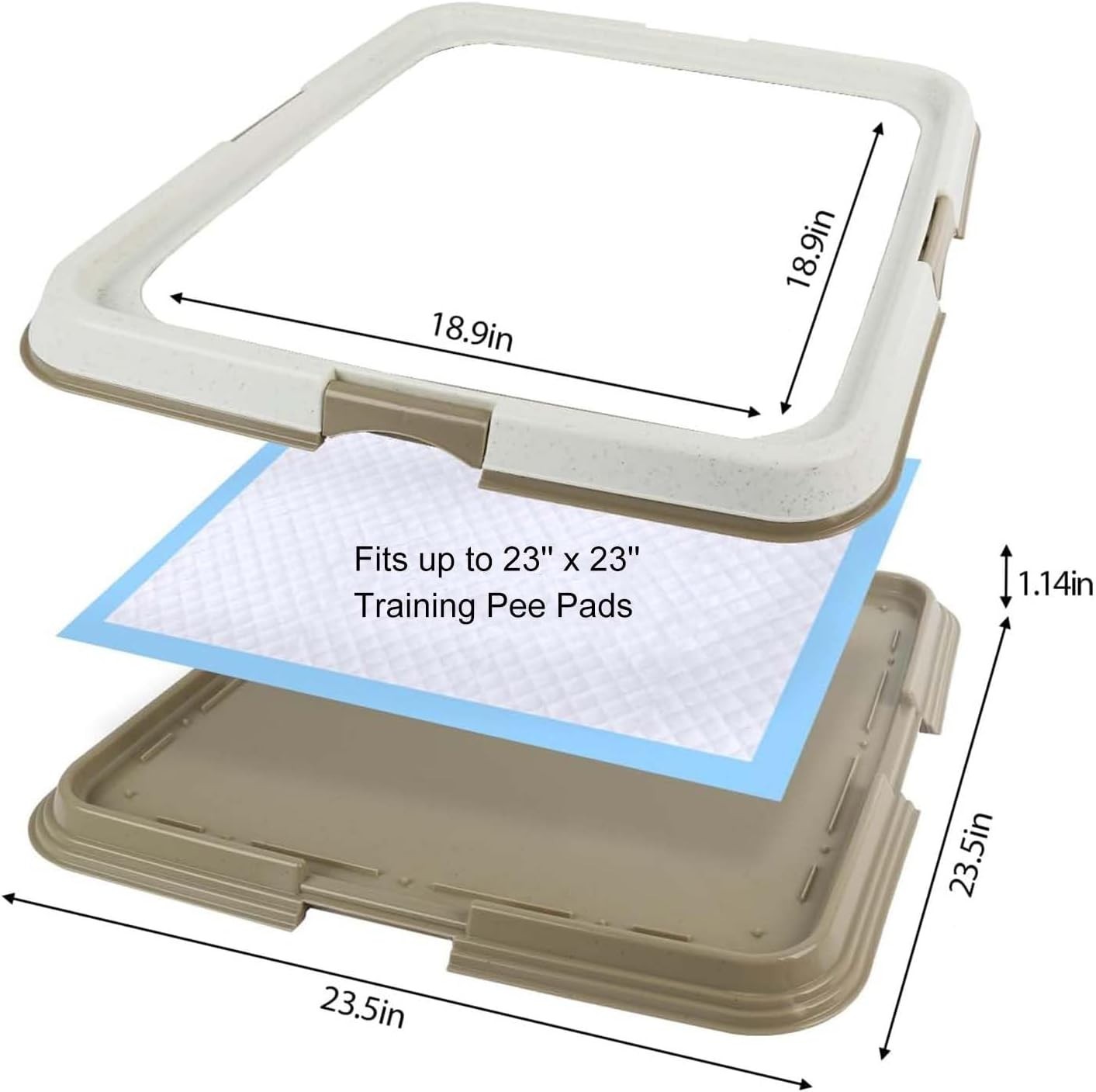 Easy-to-Use Puppy Pad Holder Tray – Compact Design