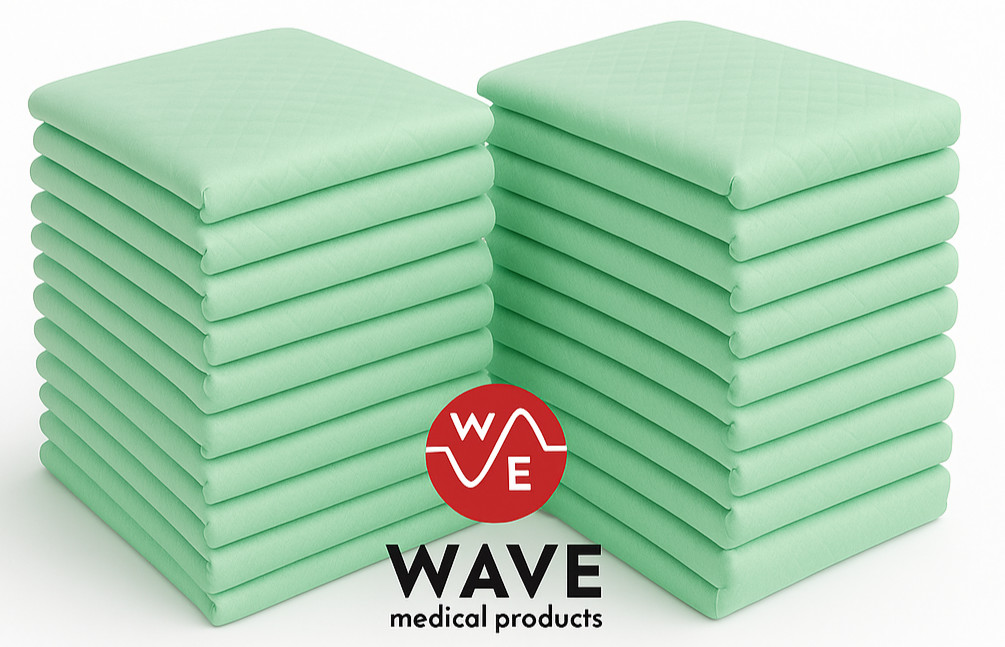 150 Wave Moderate Absorbency Disposable Incontinence Underpads 30″ x 30″