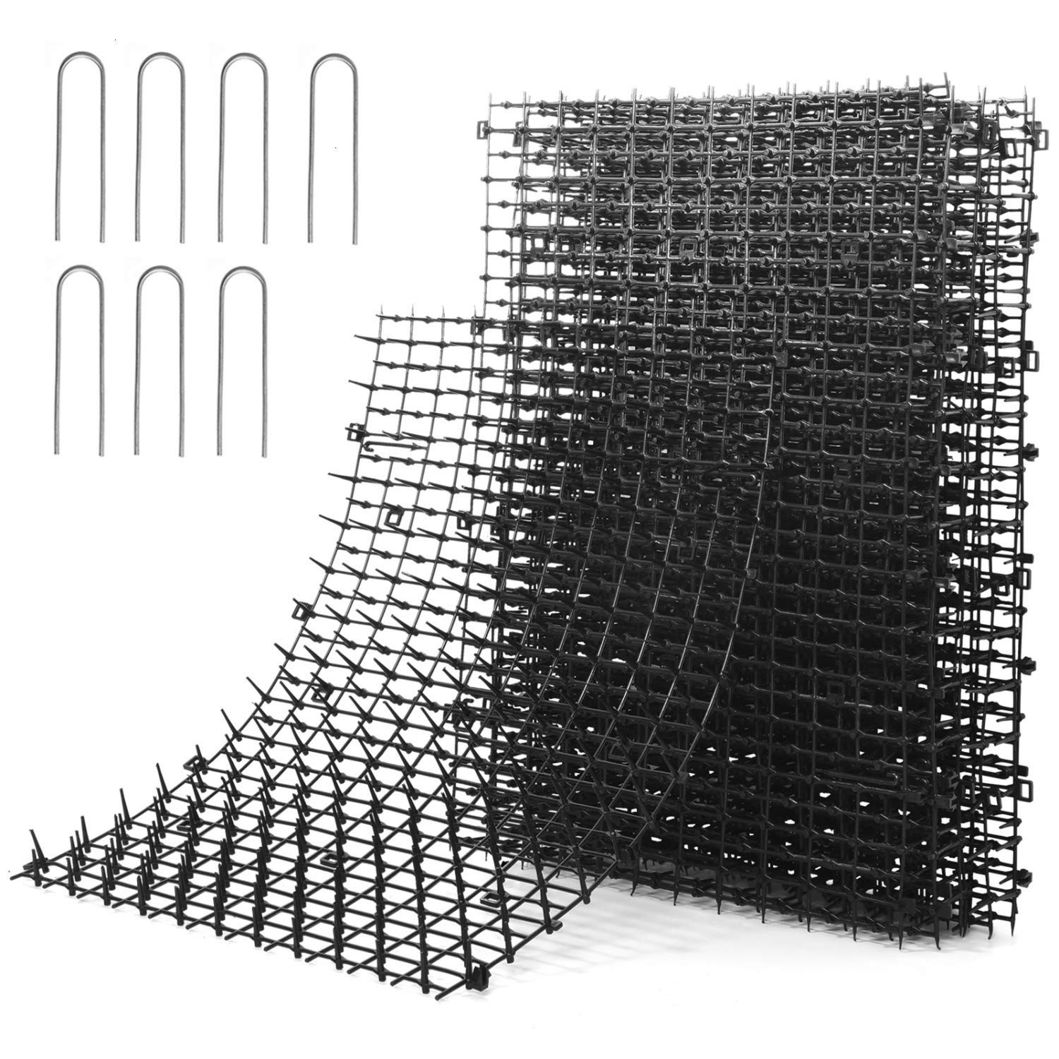 10 PCS Cat Scat Mat 16″x12″ Spiked Digging Deterrent for Dogs & Garden Fence