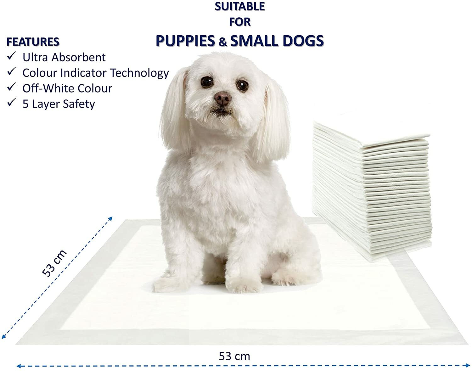 30x Ultra Super Absorbent Dog PUPPY TRAINING PAD Colour Indicator 5 layer safety