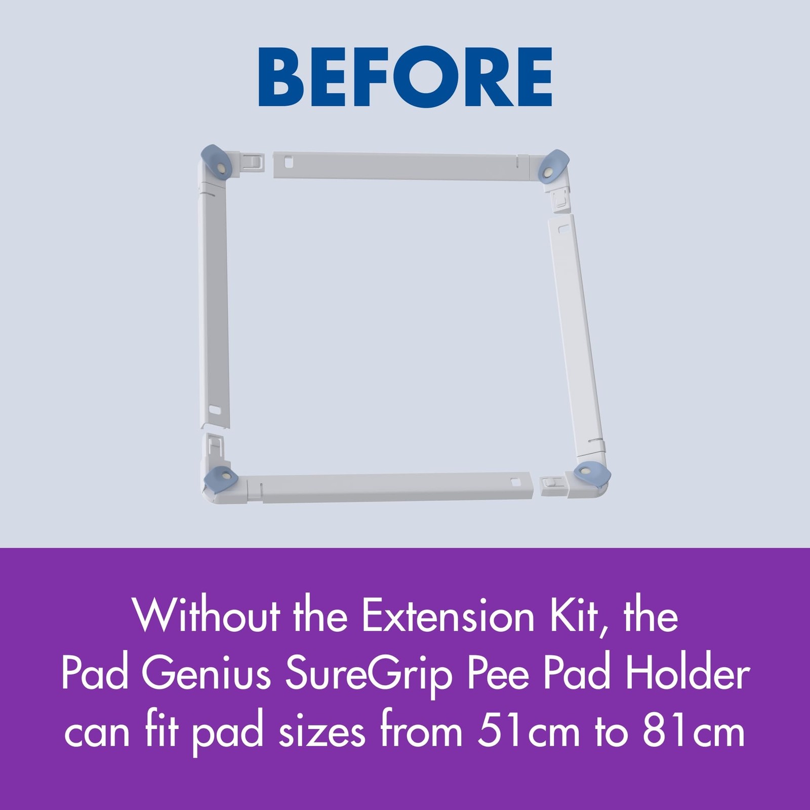 SureGrip Holder Extension Kit – Extends Holder Max Pad Size from 32″ x 32″ to…