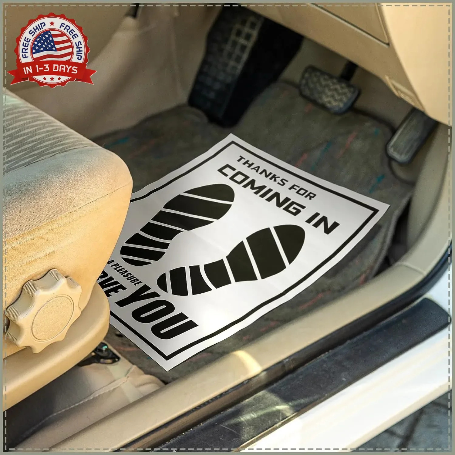 500 Pcs Waterproof Paper Car Floor Mats Disposable Floor Pads Covered Pl
