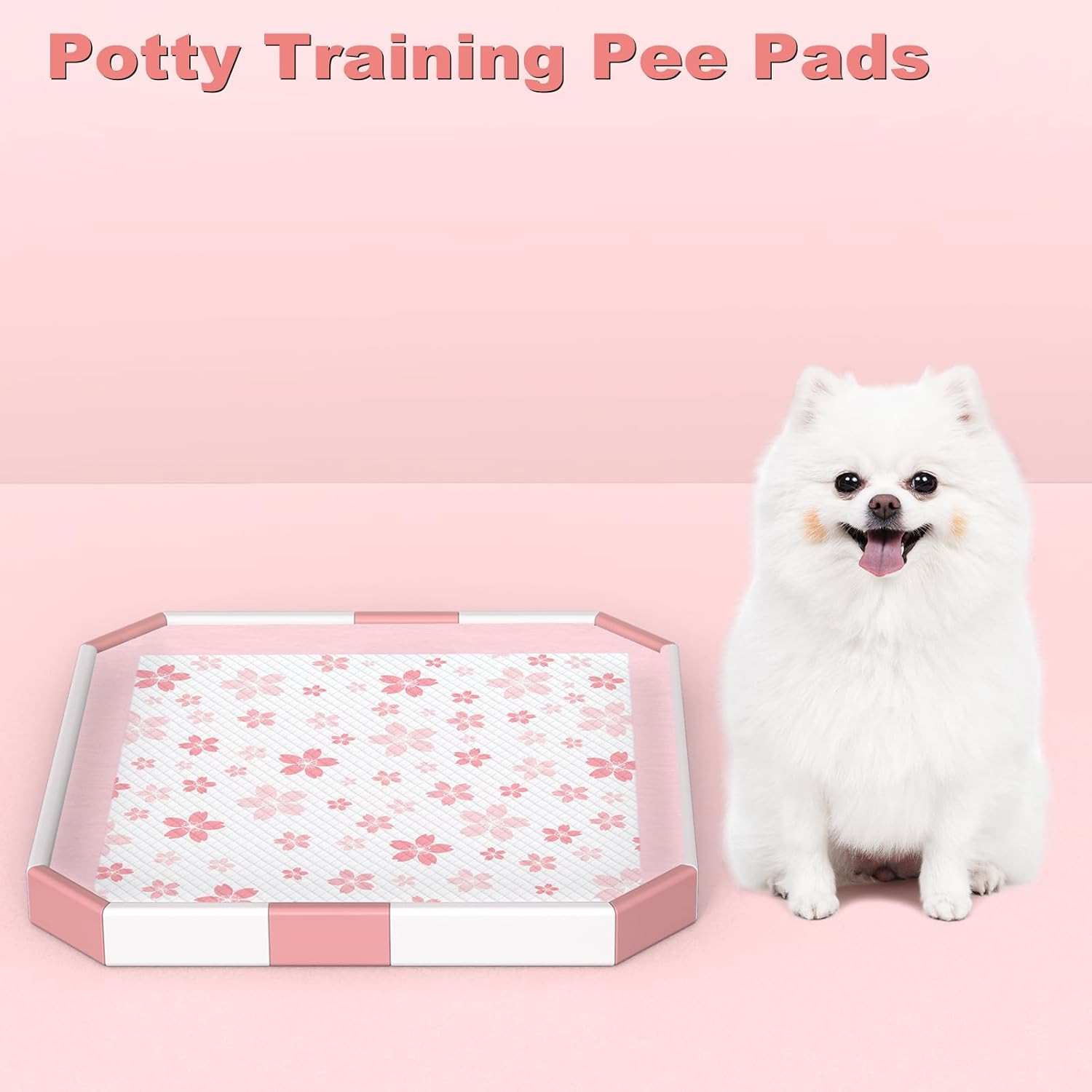 Puppy Pads 22″X 22″ with Leak-Proof Quick-Dry Design Pee Pads for Dogs Potty Tra