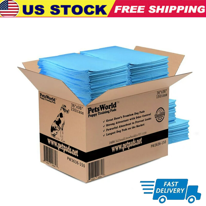 150 Ct Gigantic Dog Training & Potty Pads Extra-Large Absorption (36×36 inch) US