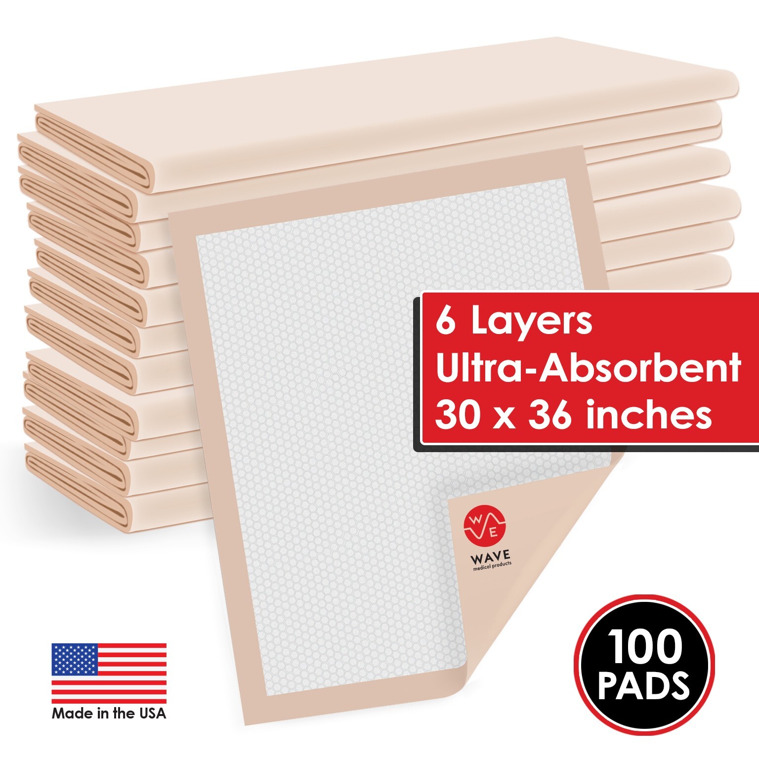 100 LARGE 30×36 SUPERABSORBENT QUILTED Dog Puppy Training Wee Wee Pee Pads