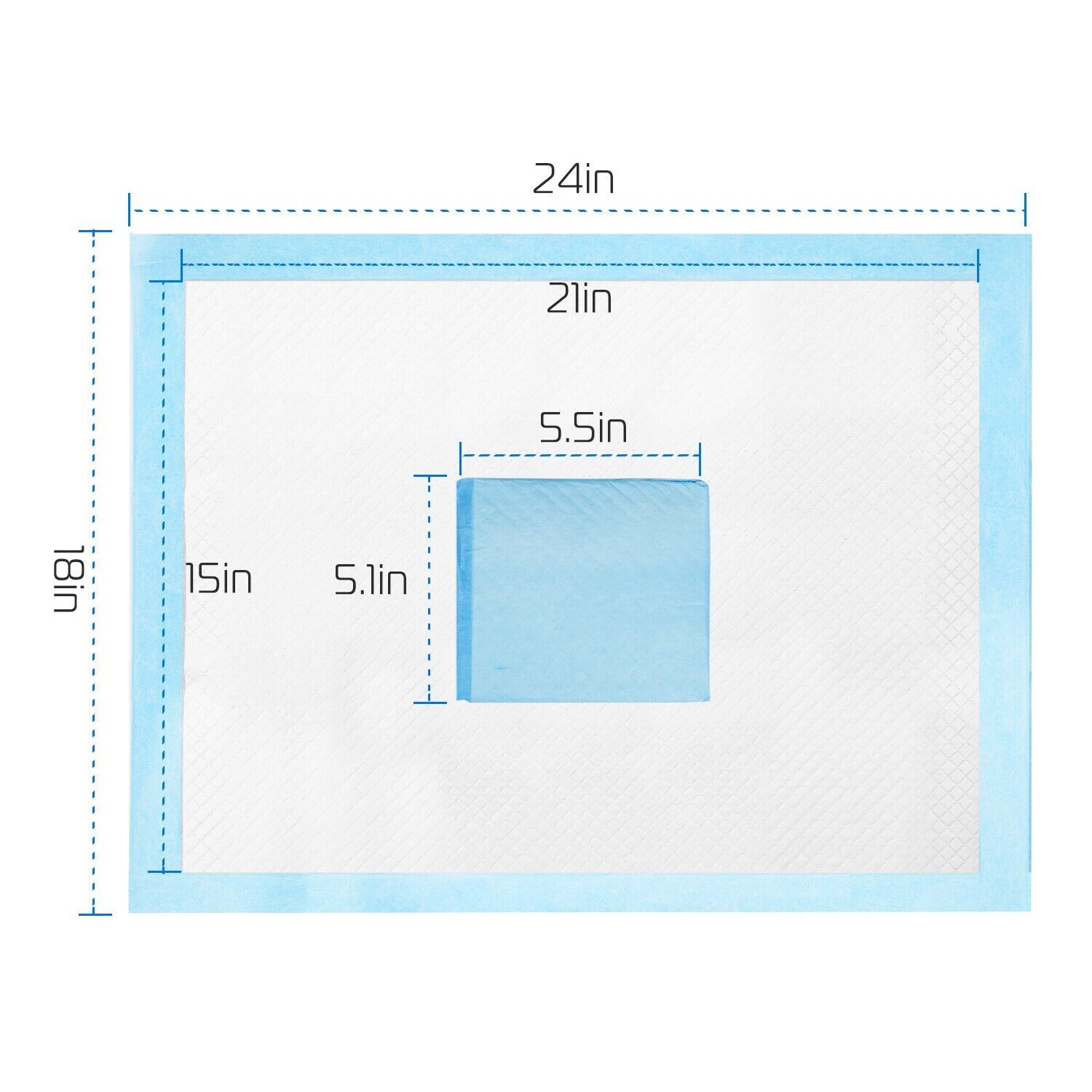 50PCS House Dog Training Pads 24×18″ Dog Pee Pads Puppy Underpads House Training