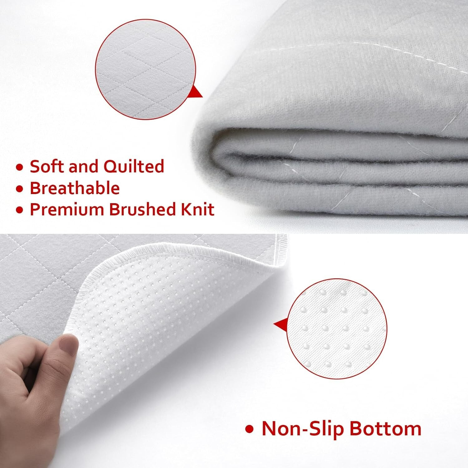 Waterproof Dog Crate Mat Washable Non-Slip Pee Pads for Dogs 2 Pack 36″X23″