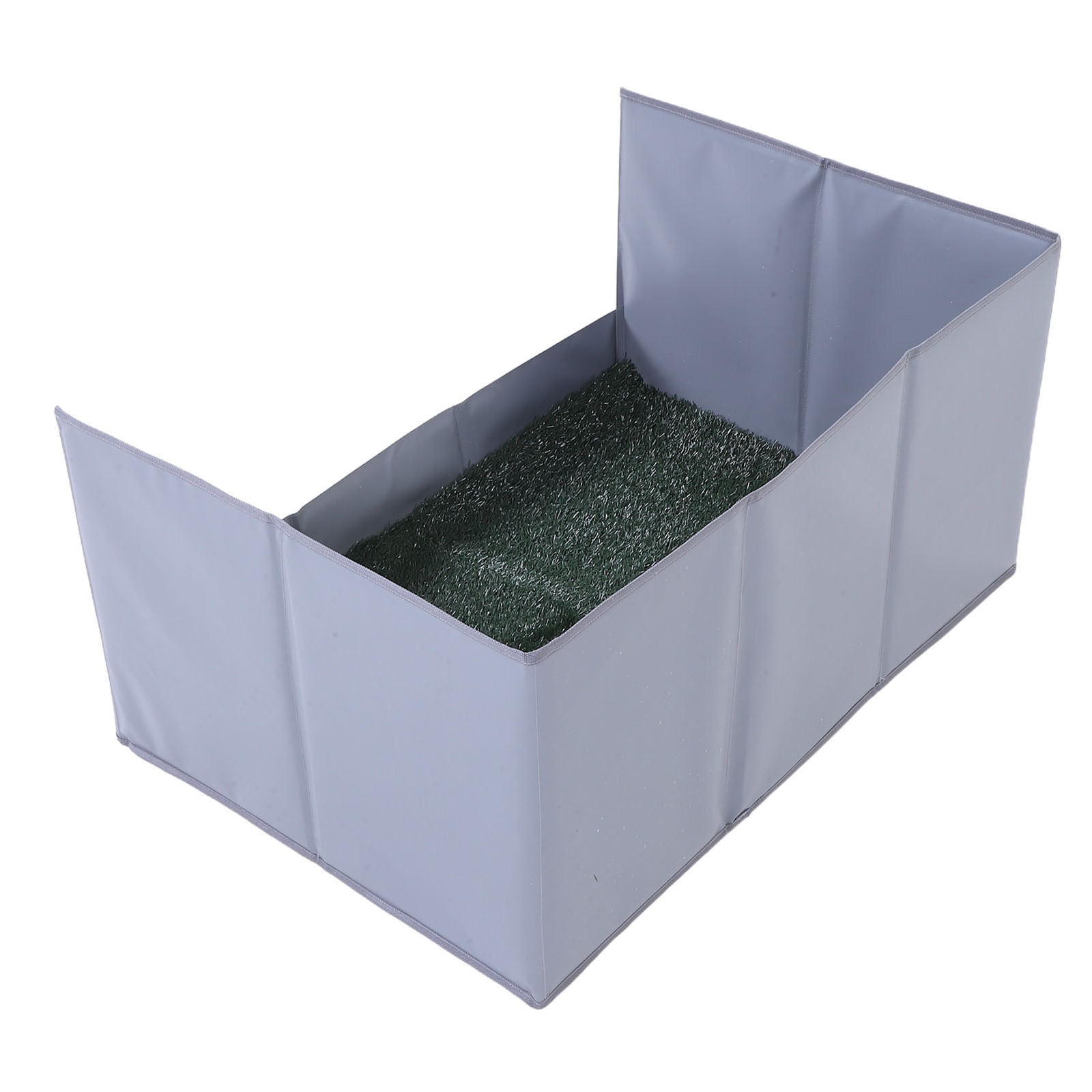 Dog Grass Pad With Tray Easy Cleaning Artificial Grass Foldable Dog Litter ZCFA