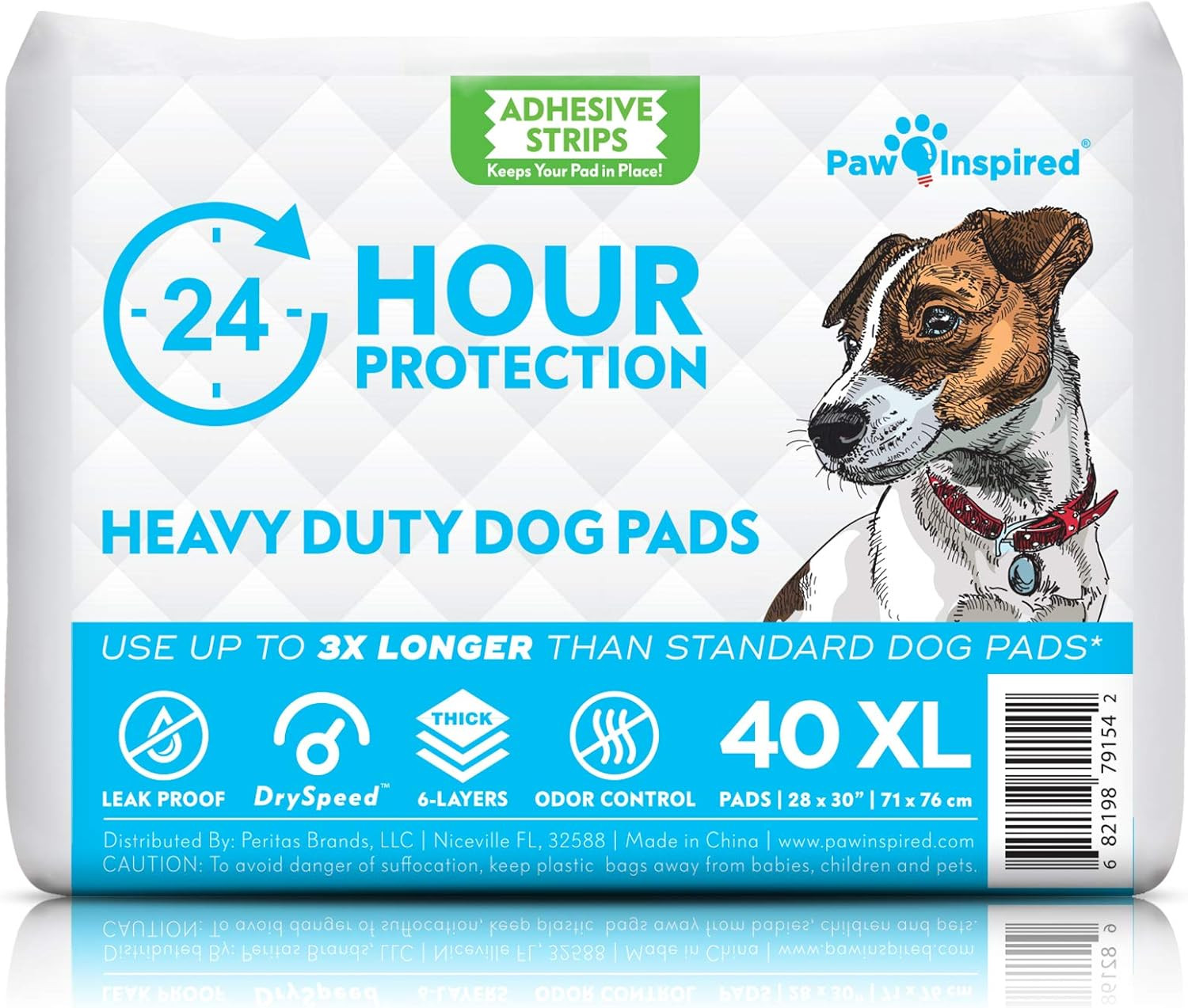 28”X30” Extra Large Puppy Pads with Adhesive Tabs, Heavy Duty Dog Pee Pads, XL P