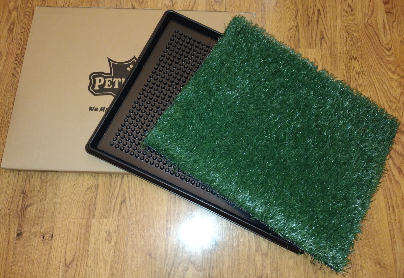 PetMaker Indoor Puppy Potty Trainer Pets Grass Dog Mat Pee Pad 20×25