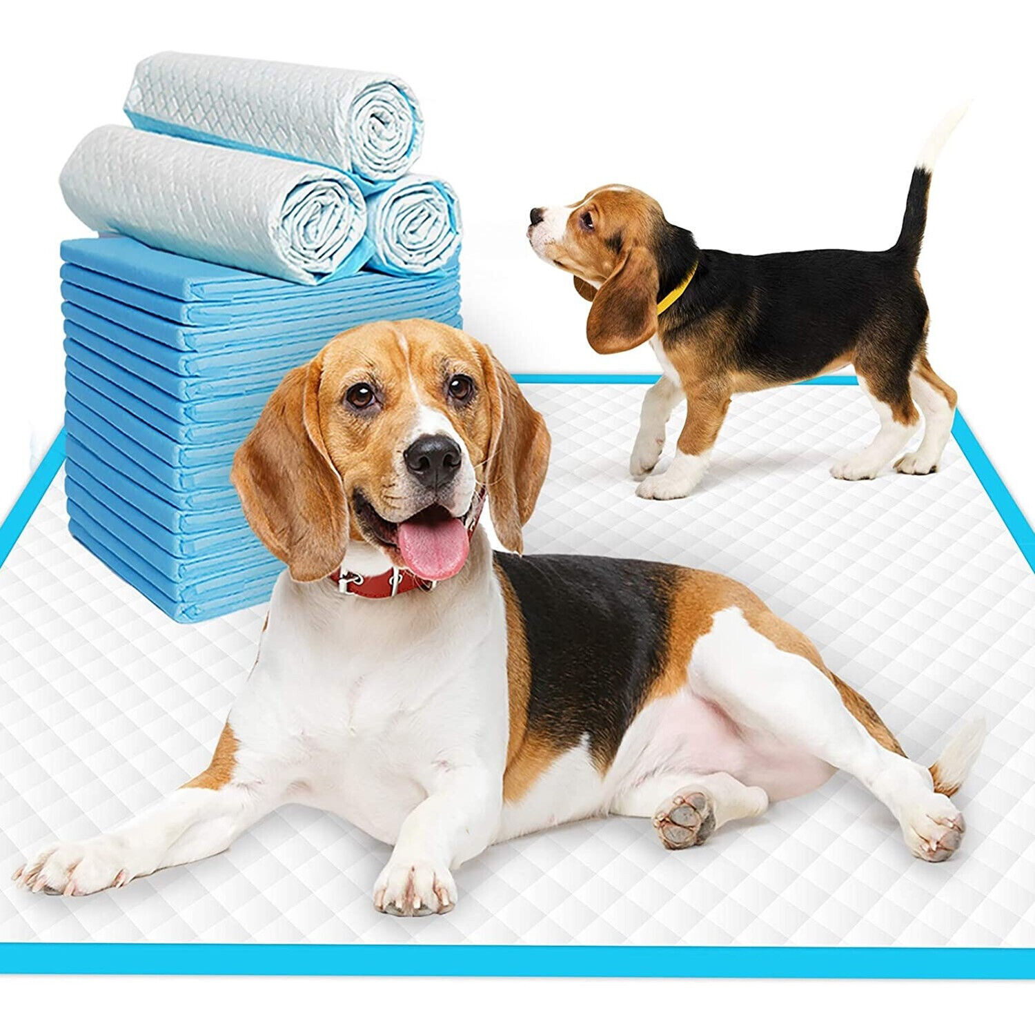 100pcs 17in Pet Diaper Pads Dog Training Pee Pads Disposable Mat Puppy Underpad