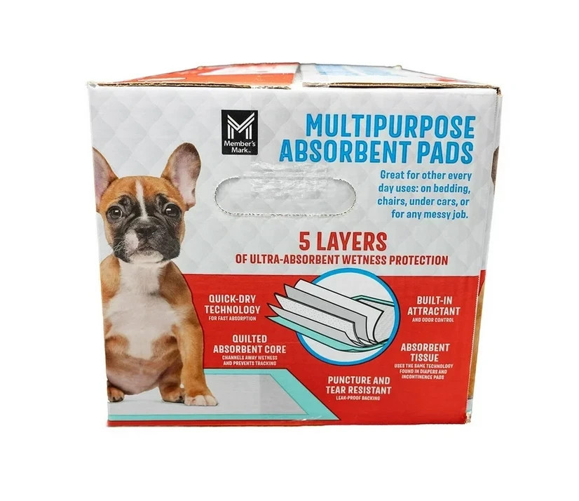 Member’s Mark Absorbent Training Pads 23″x24″ 120 Count Pack