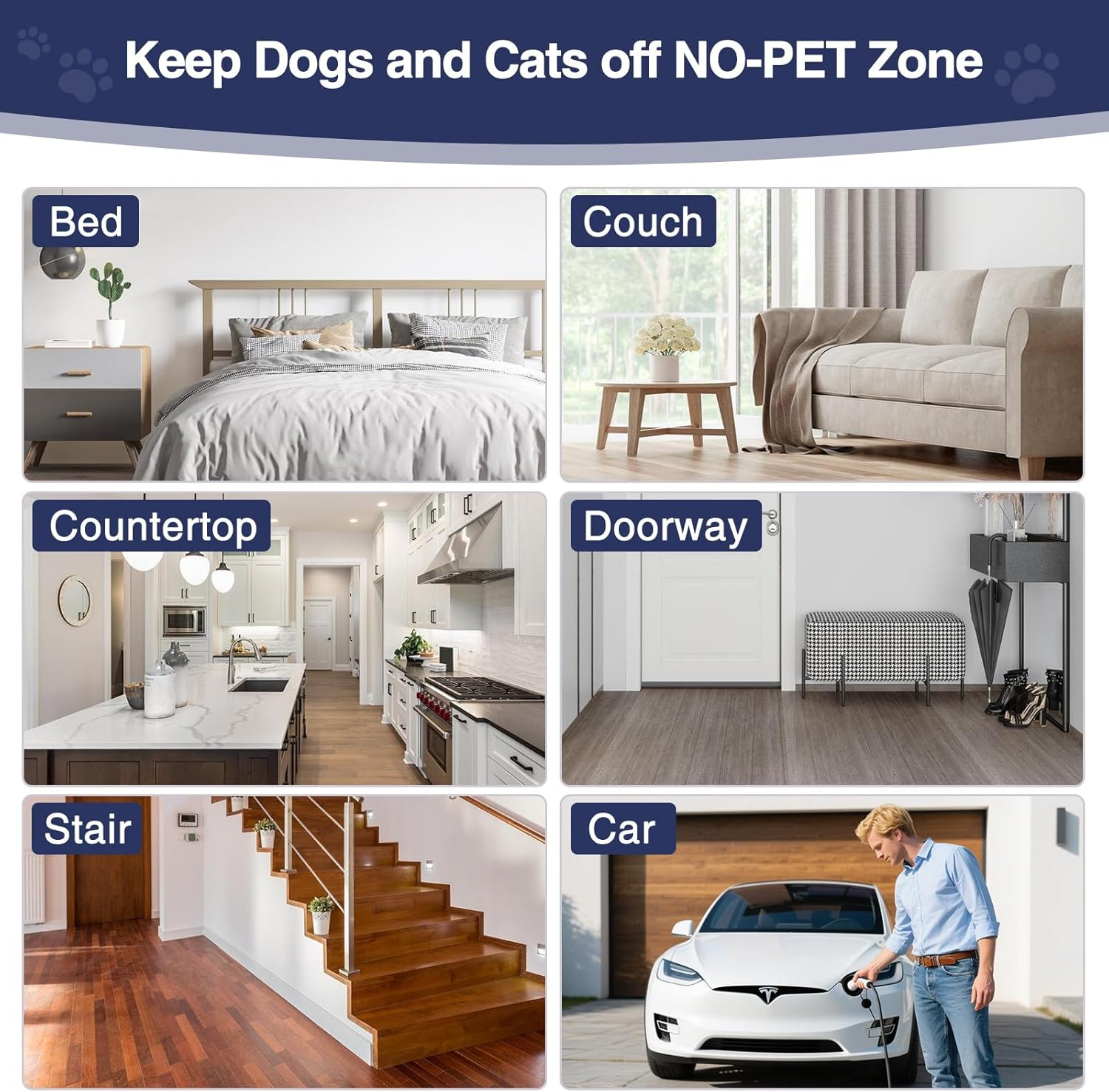 Scat Shock Mat for Dogs and Cats Indoor, Pet Shock Mats for Training Pets, Elect