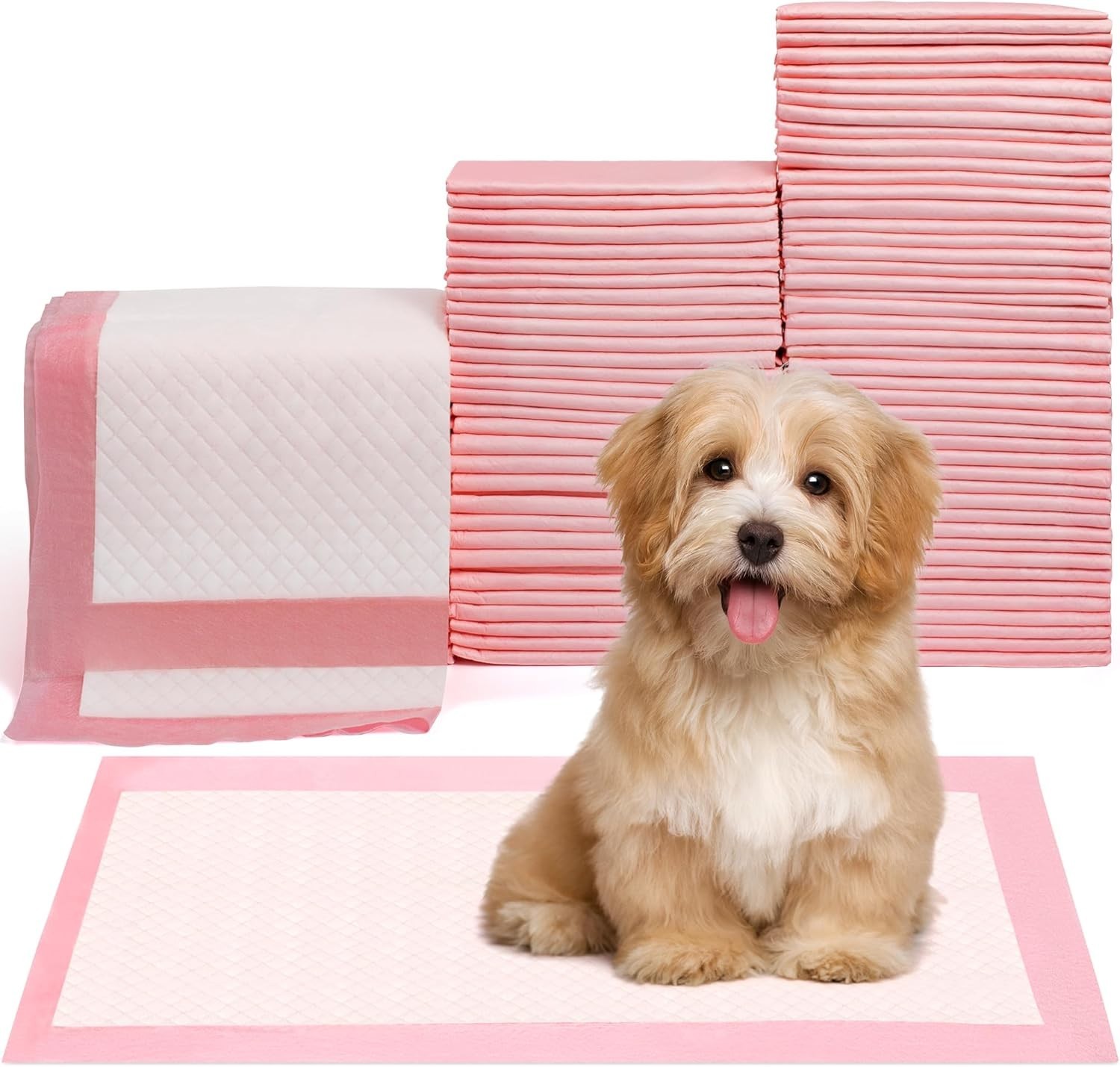 Pet Toilet Training Pads 100Count Disposable Puppy Pee Pads 18″ x 13″ for Dog…