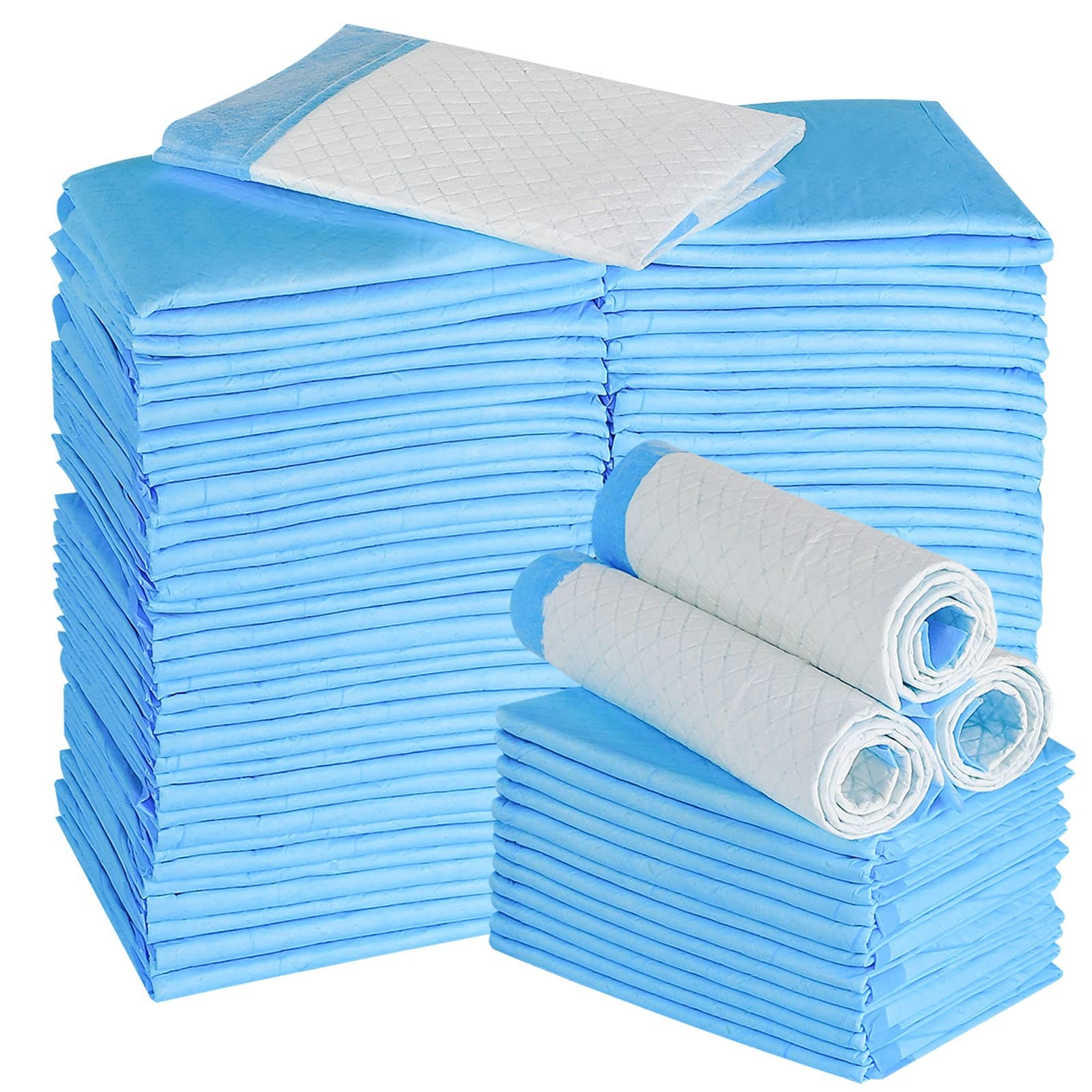 Disposable Puppy Training Pads 100 Count Pee Pads for Dogs, Cats, Rabbits and…