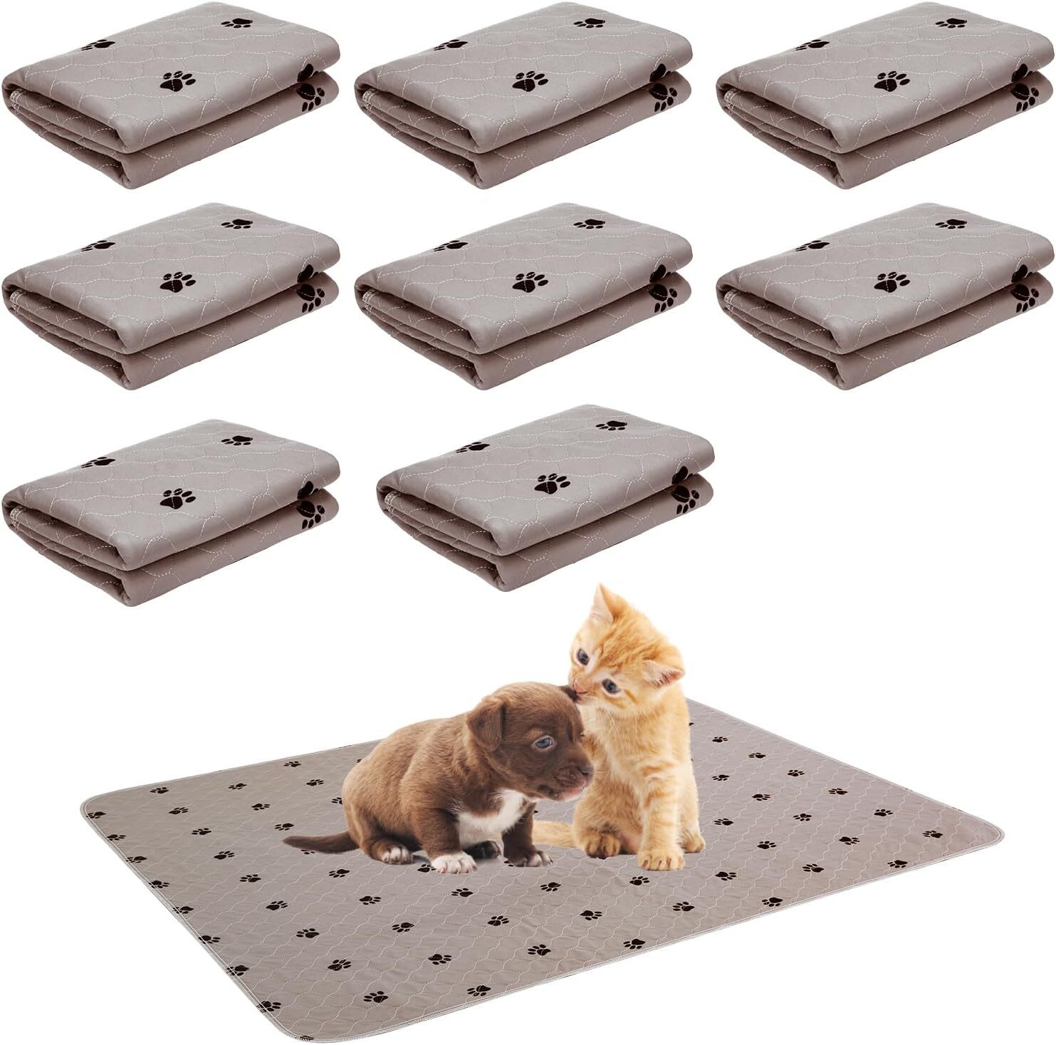 Washable Dogs Pee Pads-4pcs Waterproof Reusable Puppy Potty Training Pads-24×36”