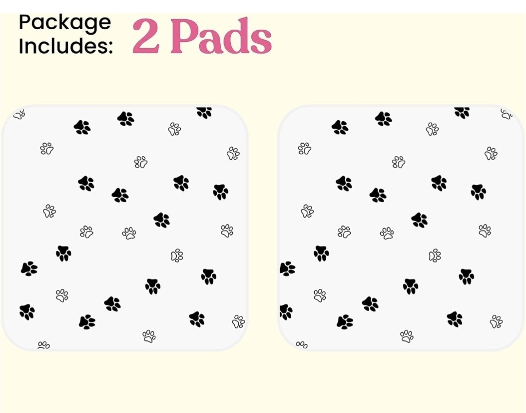 36″x48″ Super Absorbent Washable Pee Pads for Dogs 2 Pack