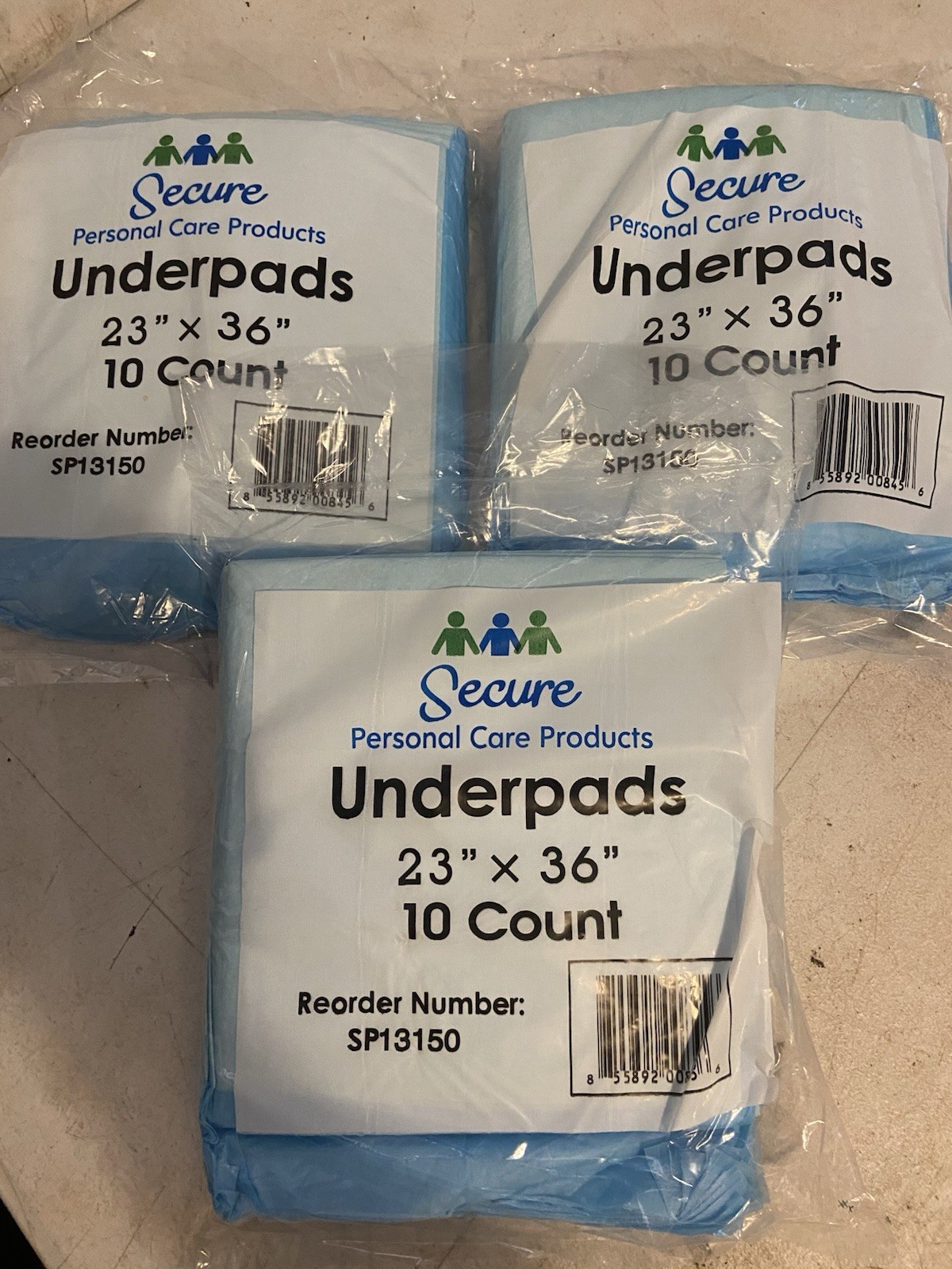 Puppy Accident Underpads 23”x 36”absorption Pads, 3 Packs Of 10 (30 Total Pads)