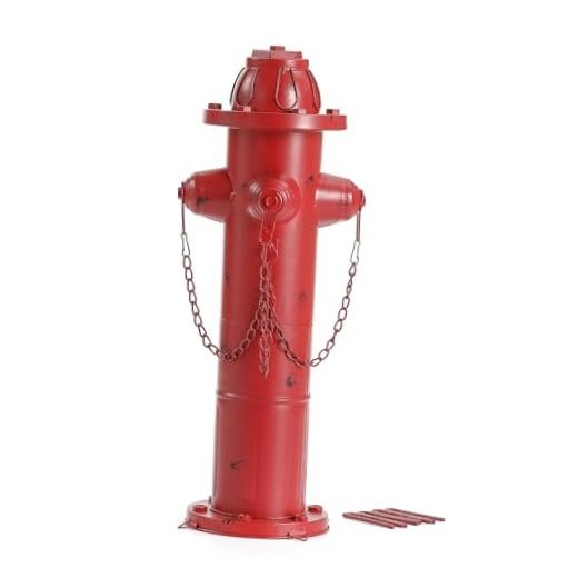 H Metal Fire Hydrant for Dogs to Pee On, M to L Dog Fire Hydrant Pee Post 24″