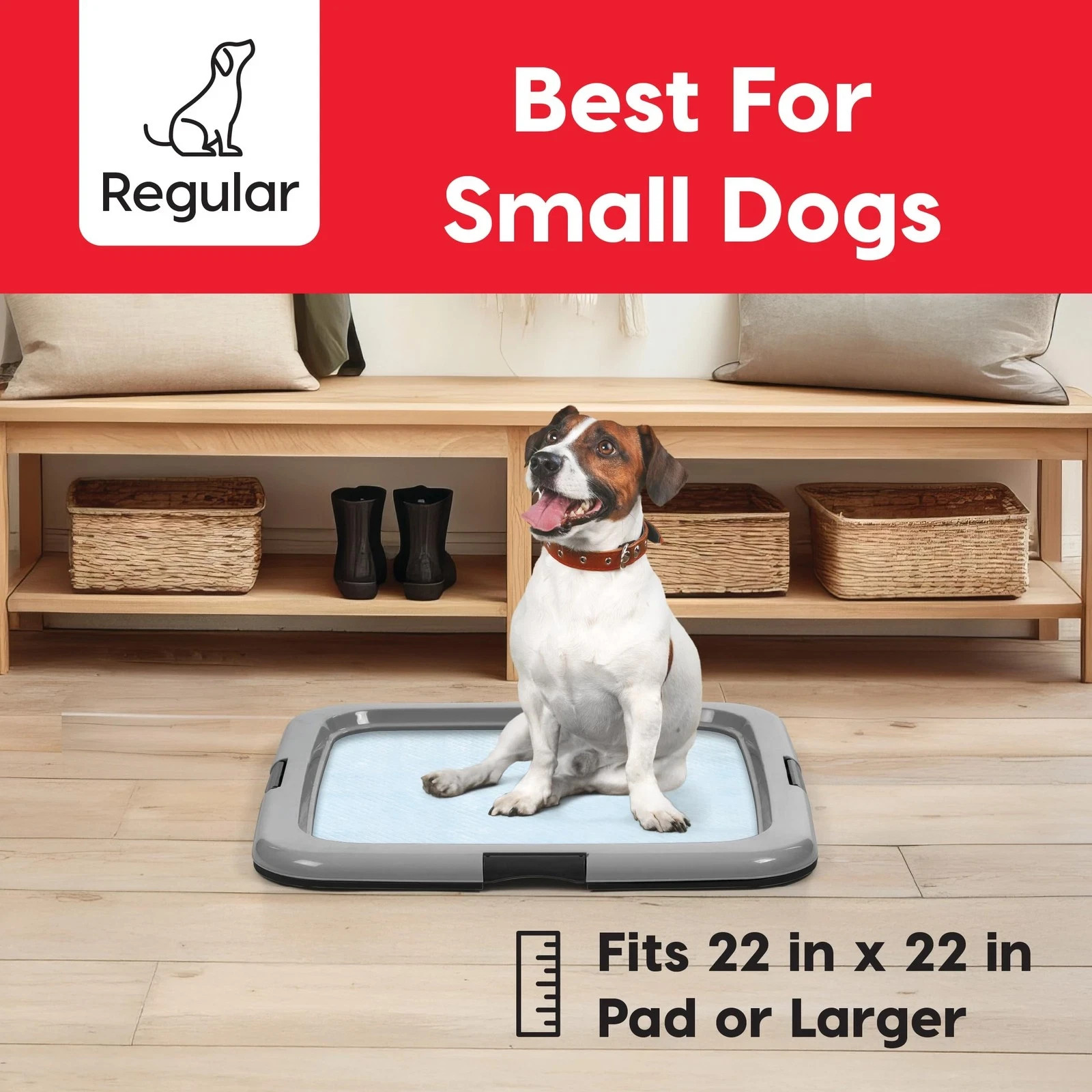 New Puppy Potty Training Pads Holder – IRIS USA 22×22 Tray 2 Pack