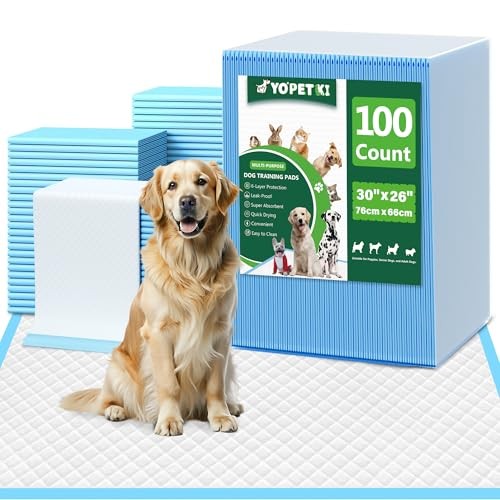 Large Puppy Pads 30×26 in 100 Count Disposable Dog Pee Training Pads