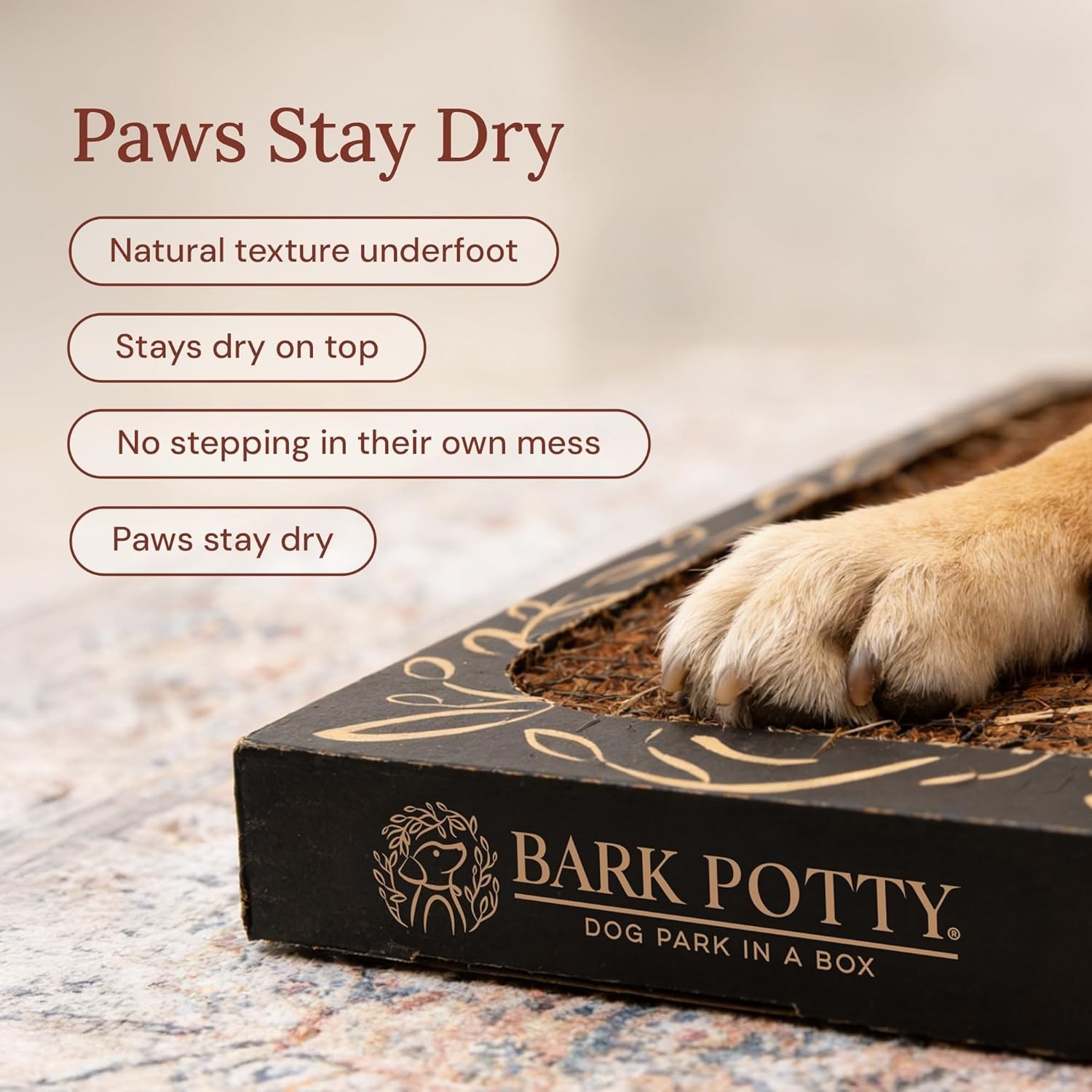 Leak-Resistant Dog Litter Box – Lightweight, Disposable Indoor Potty for Pets