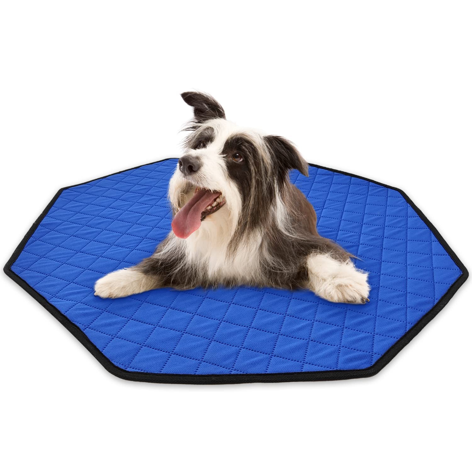 Dog Playpen Mat Pee Pad for Puppy Cat Octagon Shape Non-Slip Washable Whelpin…
