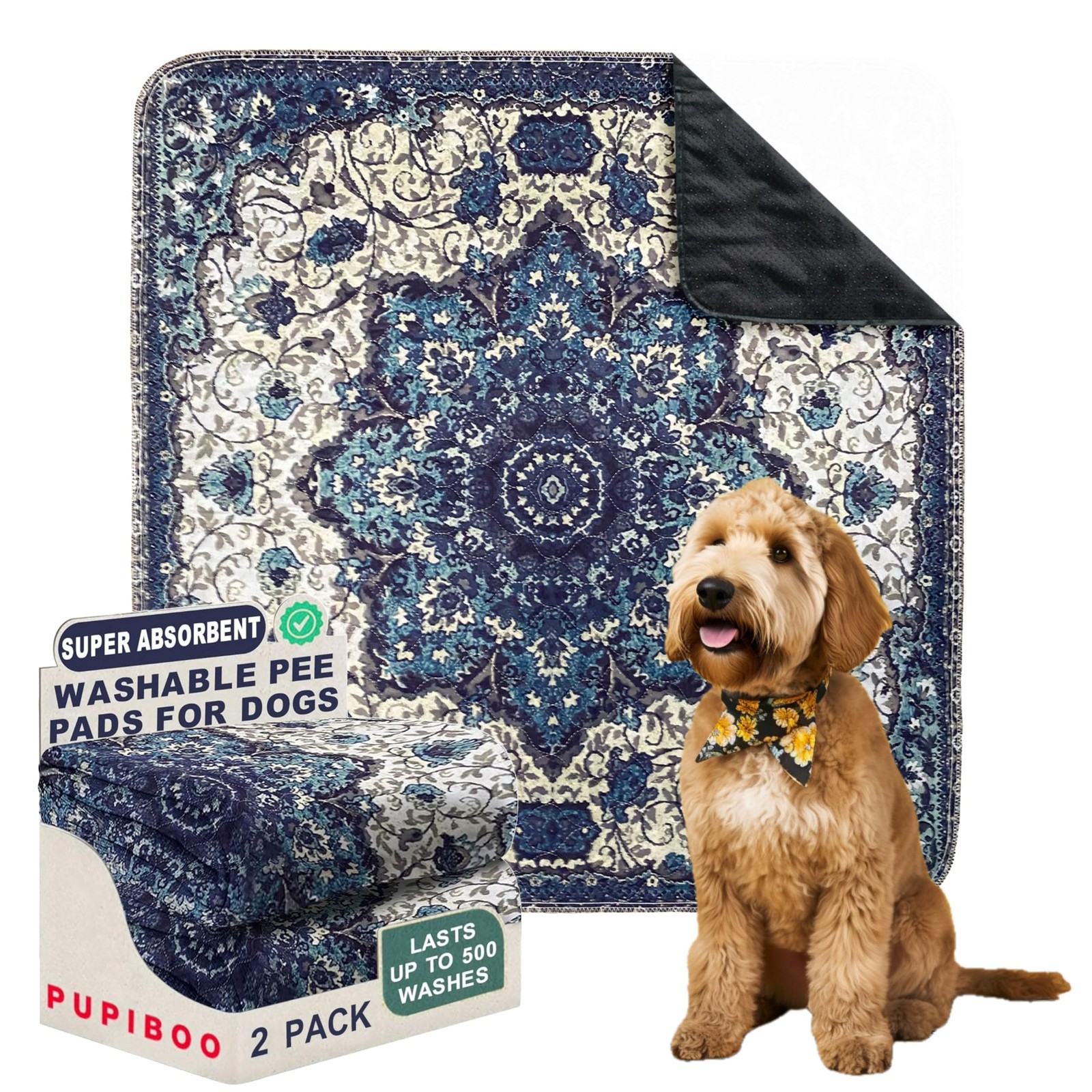 Washable Pee Pads for Dogs and Cats – Super Absorbent Reusable Puppy Training…