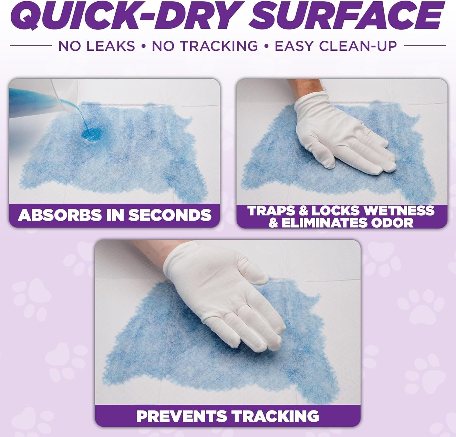 50 Count Extra Large 24×24 Dog Pee Pads with Odor Control & Leak-Proof Design