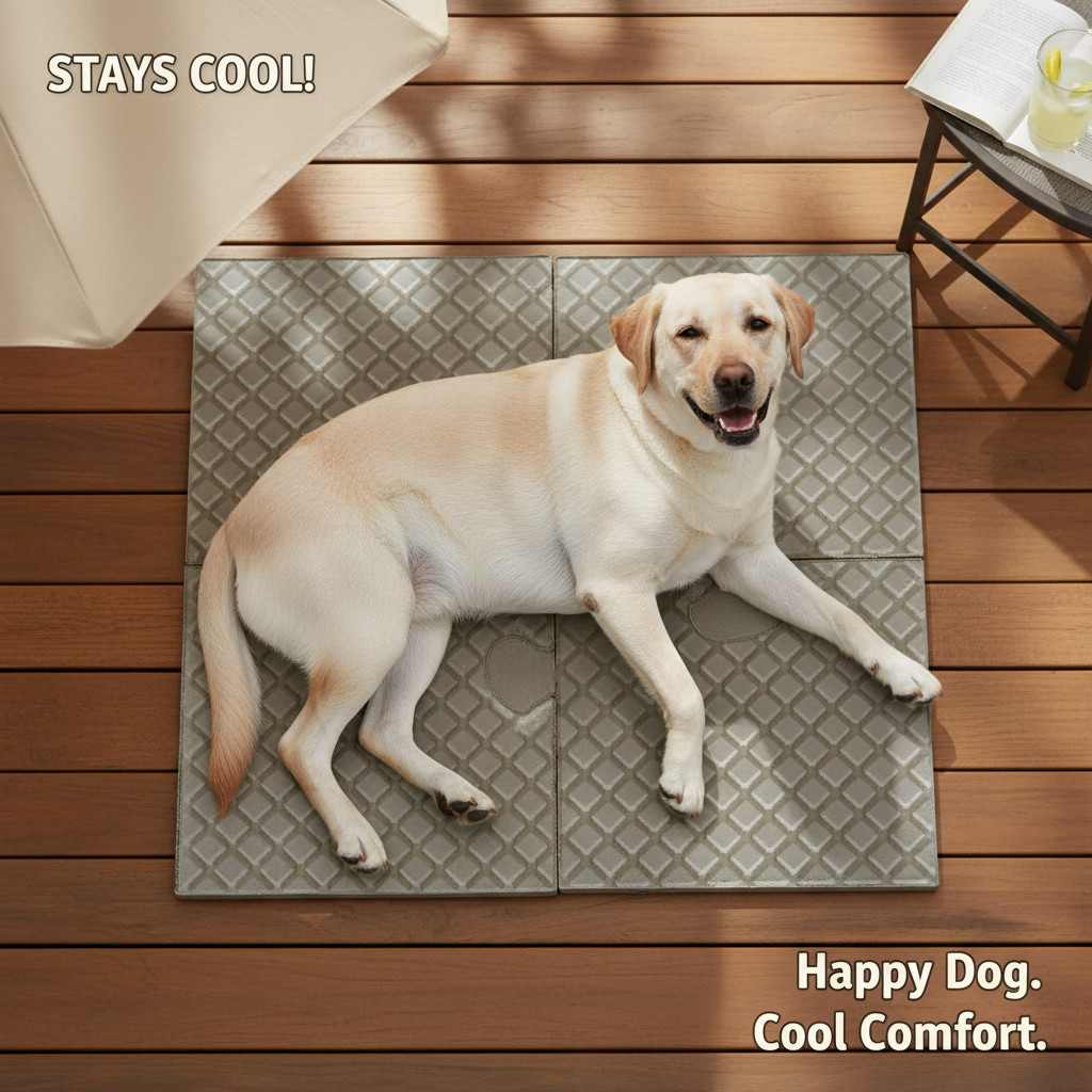 Play Mat Set for Dogs- Puppies 4 Interlocking Floor Mats