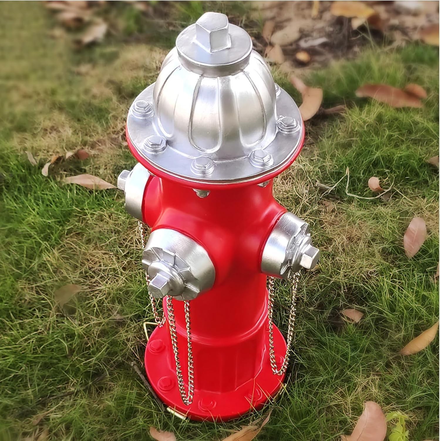 XINDMAO Fake Fire Hydrant for Dogs to Peed on,15.3 inch Large 14.5 inch, Red