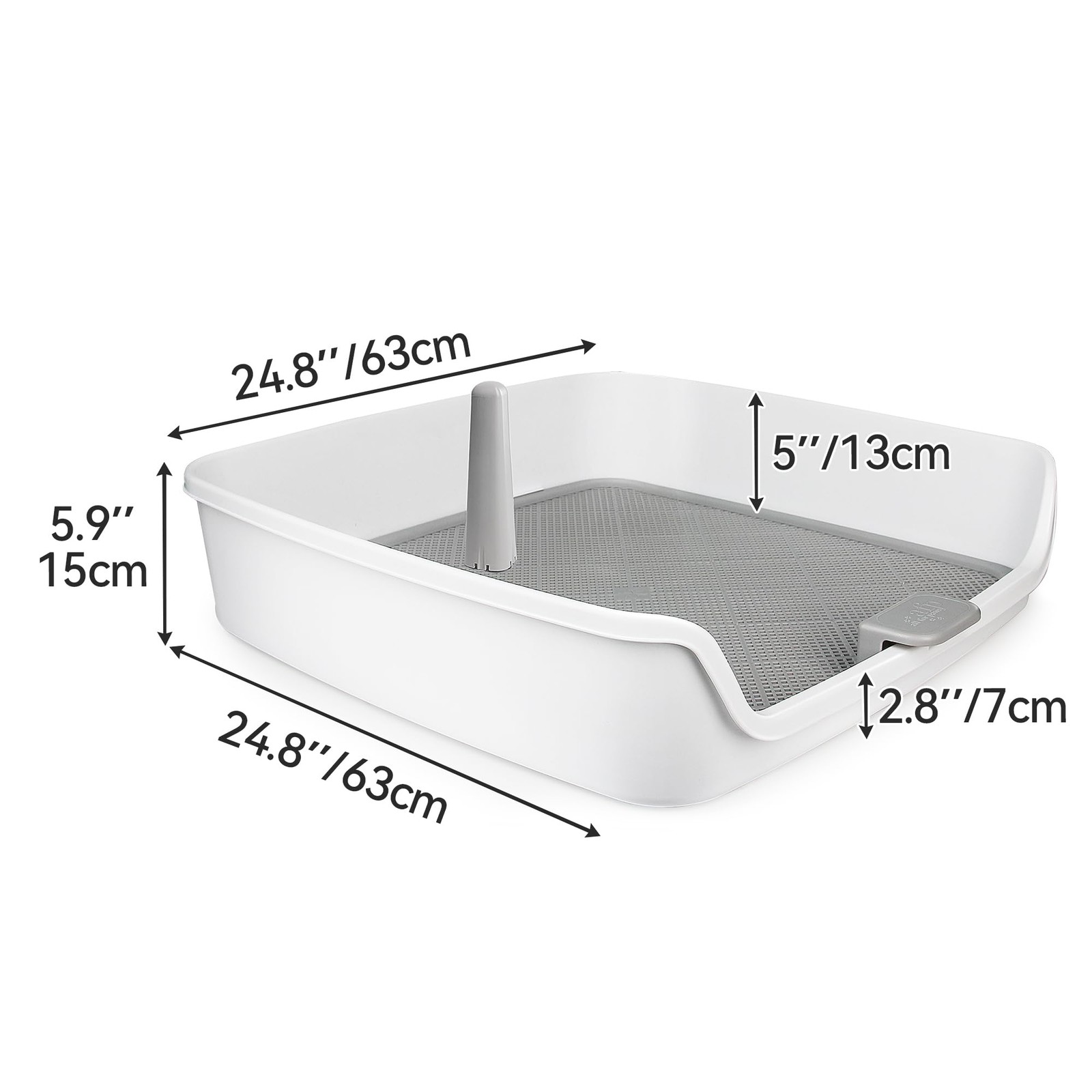 Pee Pad Holder, XL Dog Litter Box, Puppy Pads Holder, Puppy Potty Tray for Sm…