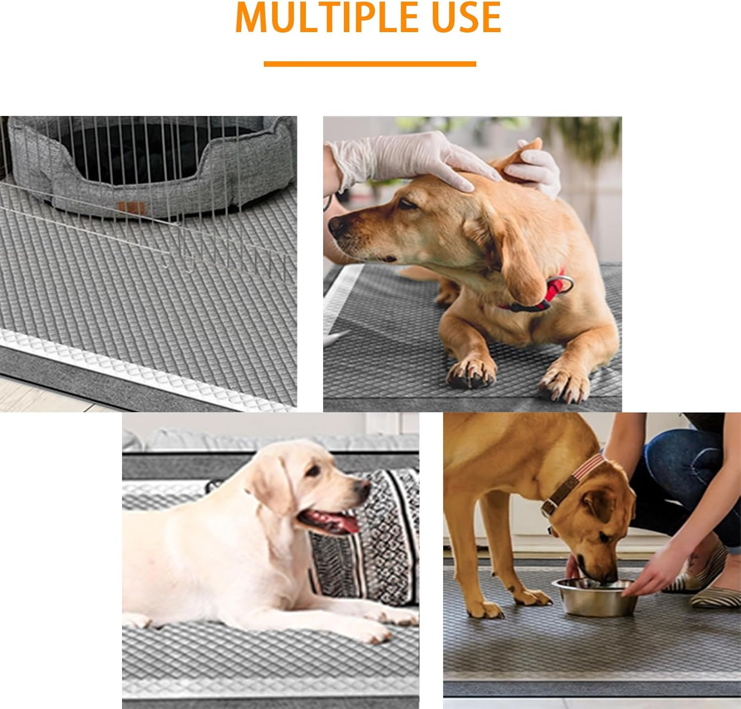 Dog and Puppy Pee Pads 100 Count, 23” X 30” Charcoal Odor-Control Puppy Pads w