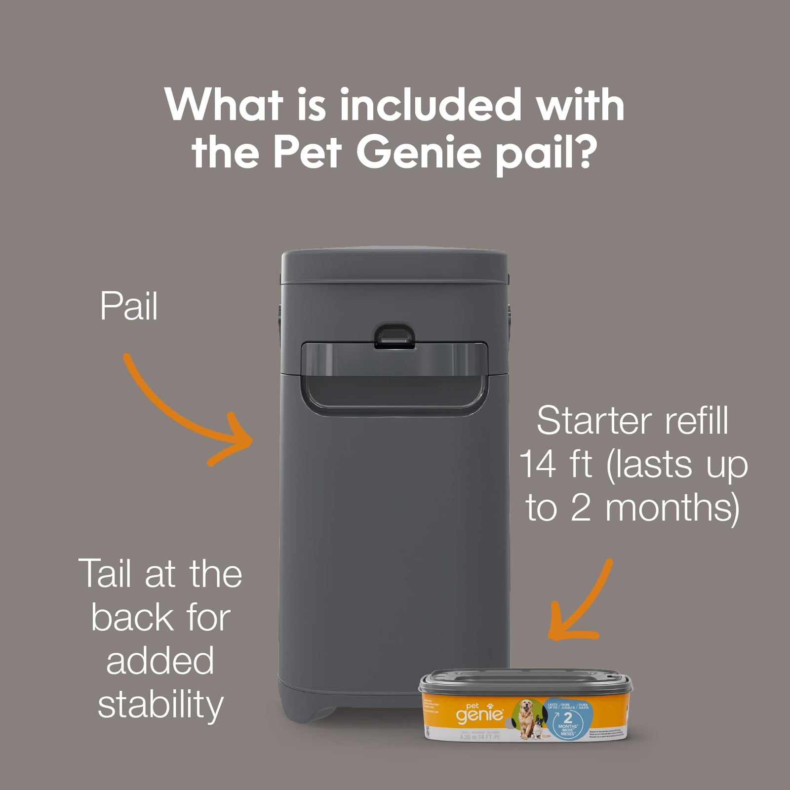 Pail | Dog Waste Disposal System for Outdoor and Indoor Odor Control | Dog Po…
