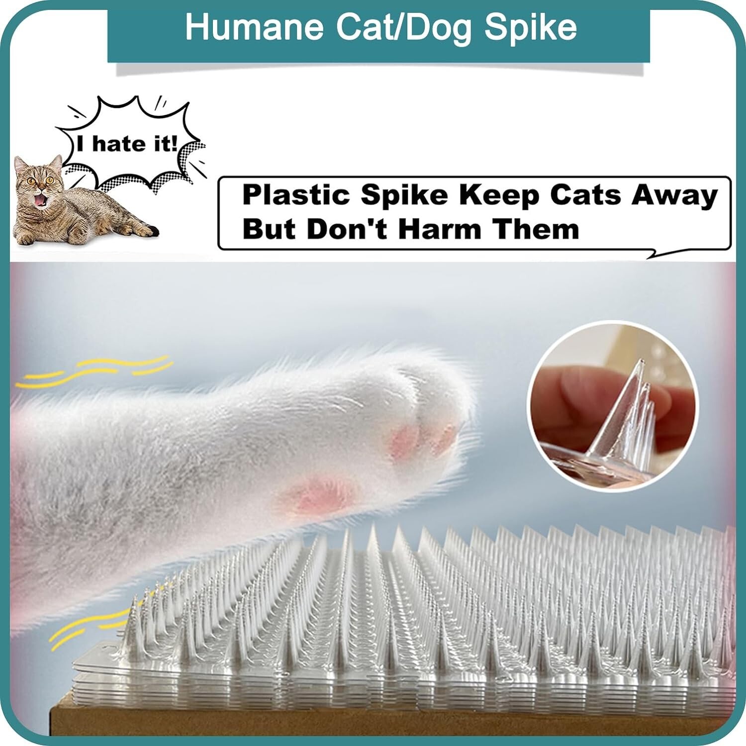 8 Pack Cat Deterrent Outdoor Indoor Scat Mat Pet Deterrent Training Mats Keep