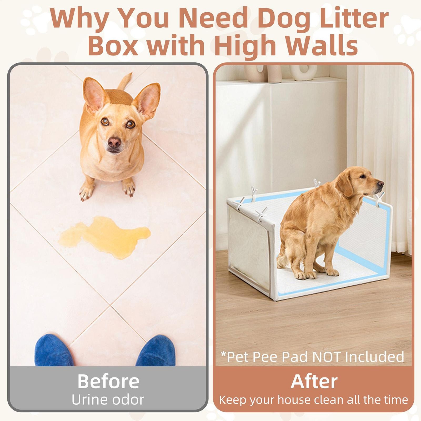 Dog Potty Tray Portable Detachable Waterproof Outdoor Potty Training