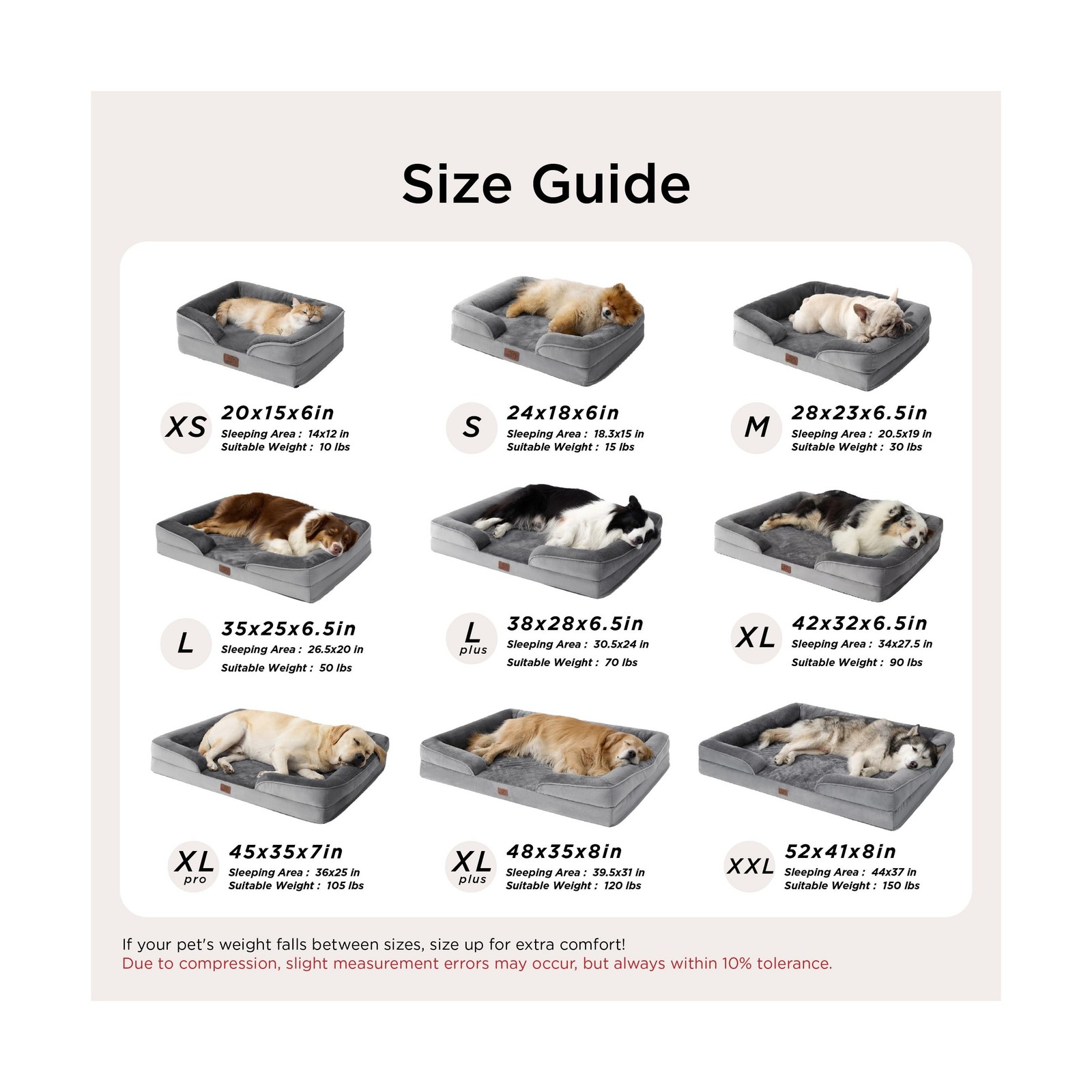 Bedsure Orthopedic Dog Beds Large Sized Dog – Washable Large Do… FAST USA SHIP