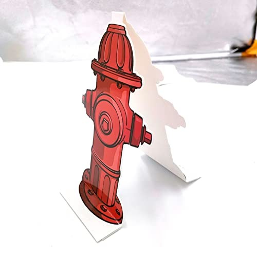 10PCS Dog Fire Hydrant Pee Post Paper, Fire Hydrant Trainer Paper, 7.3 x 3.9in