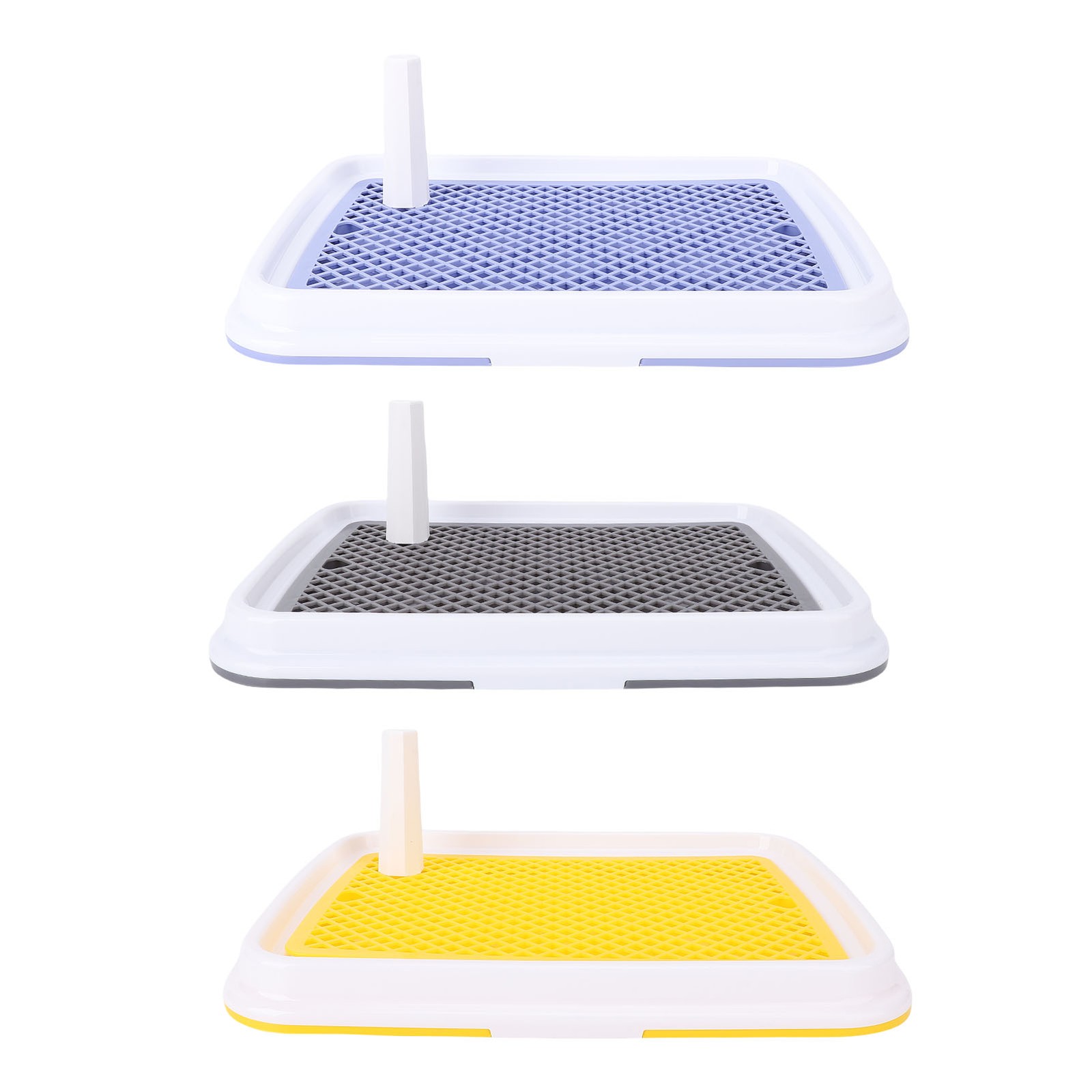 Dog Toilet High Fence Odor Proof Easy To Clean Plastic Pee Pad Holder Pet Potty