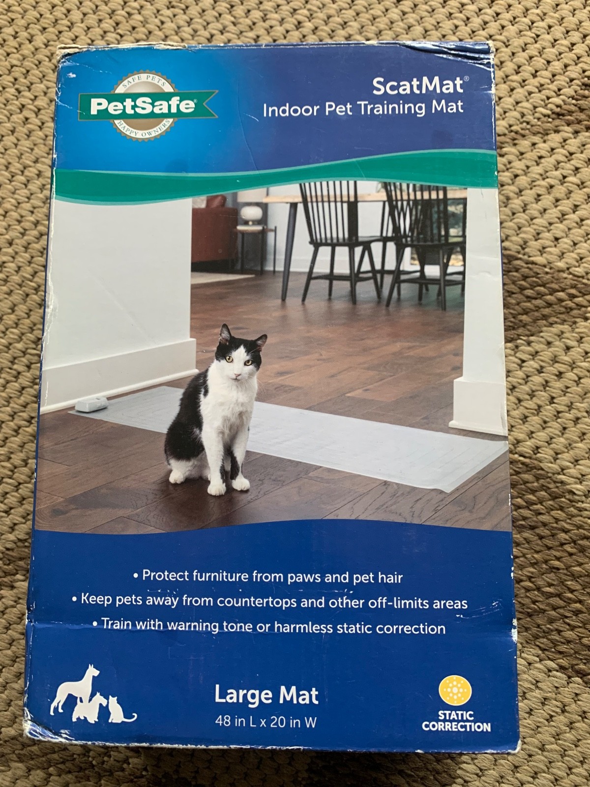 Petsafe ScatMat Indoor Pet Training Mat, Large Size 48 X 20″