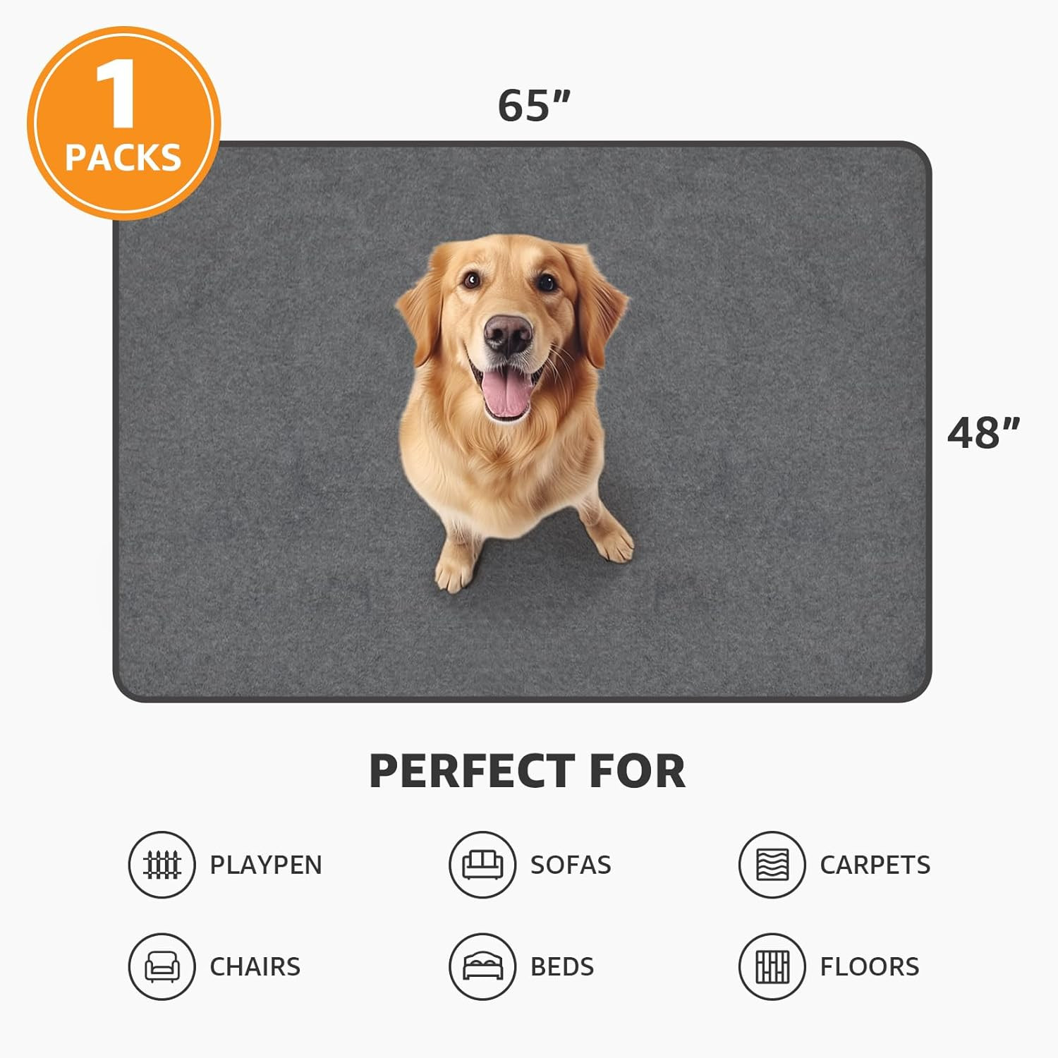 Dog Pee Pad Washable Extra Large, Instant Absorb Thicker Training Pads Non-Slip