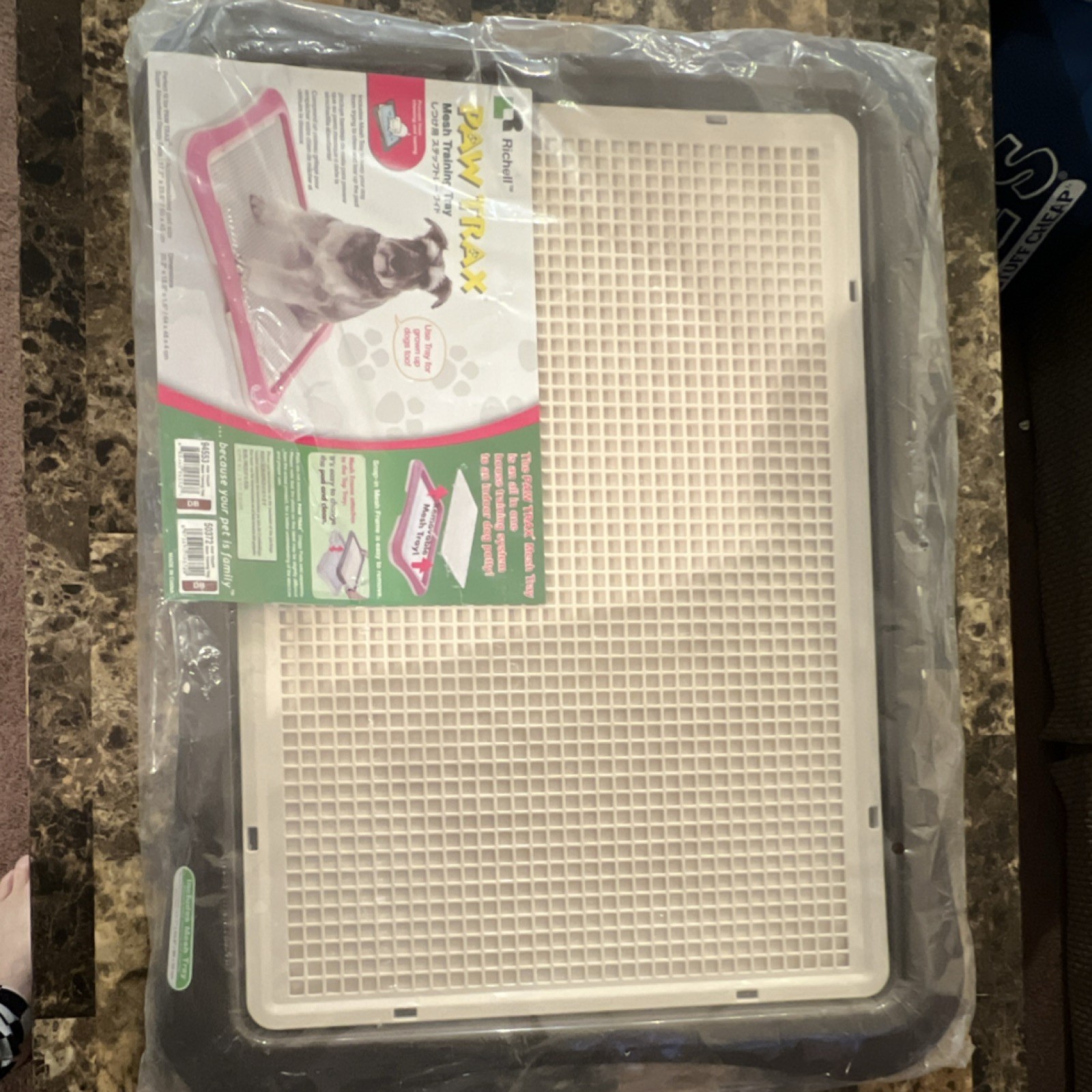 Richell PAW TRAX Dog Toilet Reusable With Tray Plastic Grid Training Pad