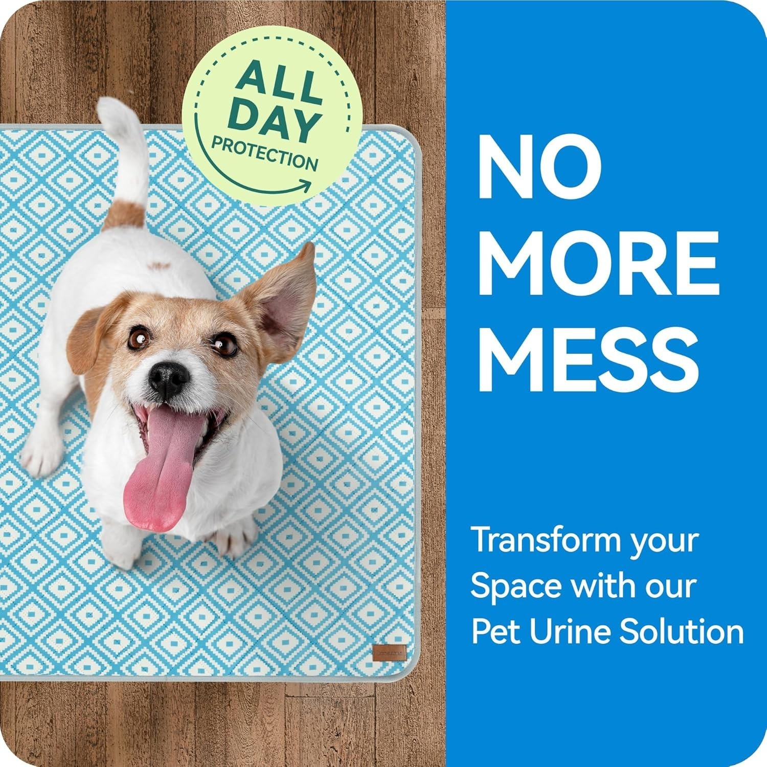 Washable Dog Pee Pads – 2 Pack Extra Thick 18″X24″ Reusable Potty Training Pads