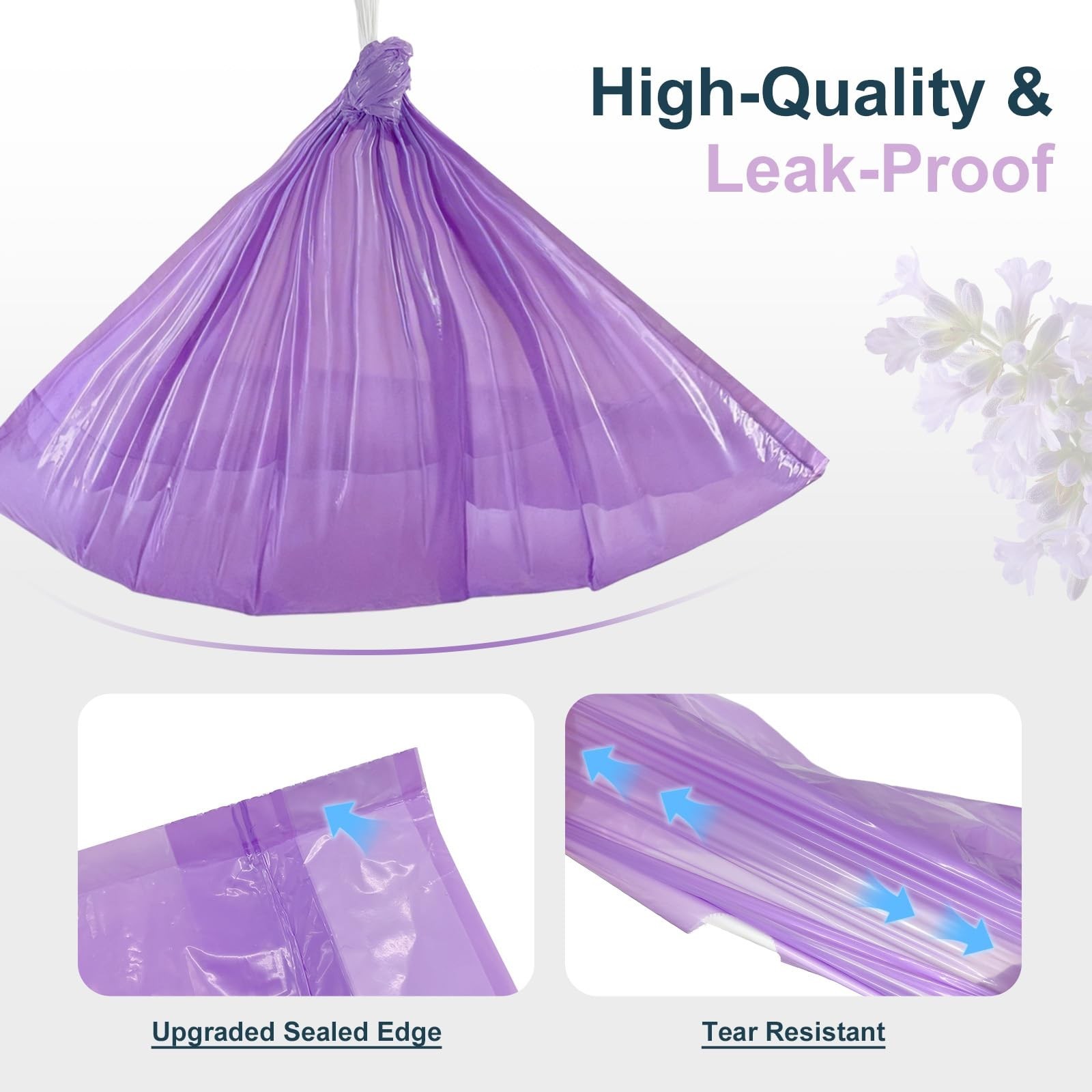 Bedside Commode Liners with Absorbent Pads – 100 Count Disposable Commode Bag…