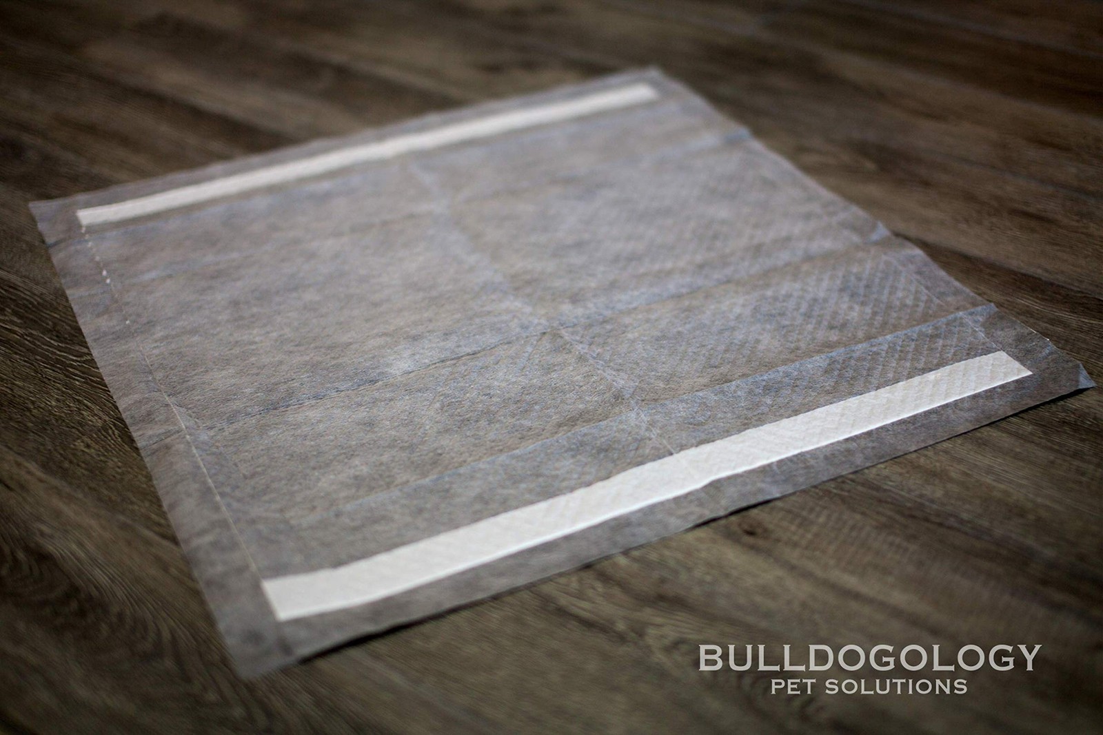 Bulldoglogy Carbon Black Puppy Pee Pads with Adhesive Sticky Tape – Large Charco