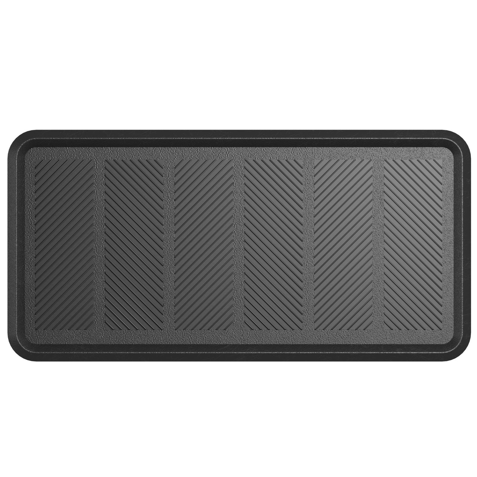 Indoor/Outdoor Boot Tray Non-Slip Rubber 16″ x 32″ Modern Entryway Mat for En…