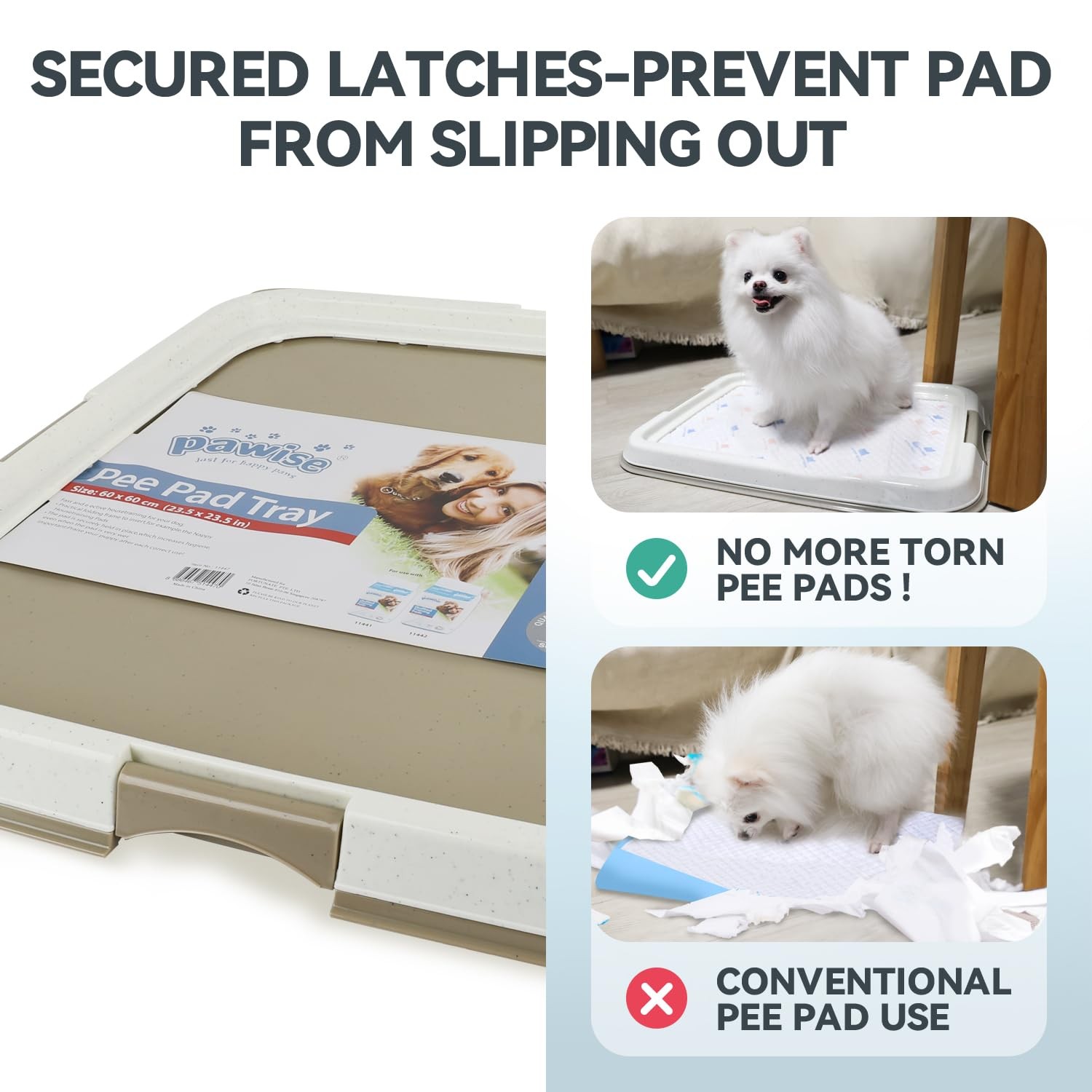 Dog Pee Pad Holder for Puppy, Puppy Pad Holder Tray, Pet Training Pee Pad, In…