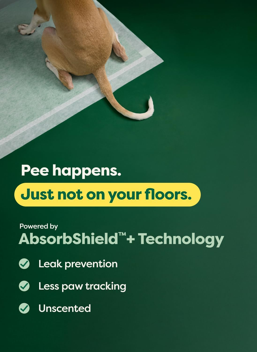 Puppy Pads, Max Absorbency Pee Pads for Dogs, Absorbs 2X Faster & 2X More, Leak