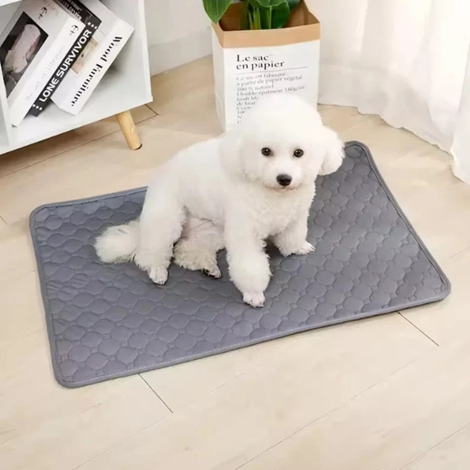 Dog Urine Pads Washable Anti Slip sky blue Puppy Training Pad Pet 50x35cm