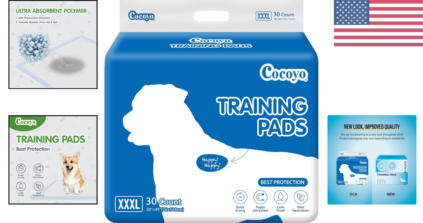 Best Value XXXL Dog Training Pads 30″x45″ – Ultra Absorbent & Leak-Proof